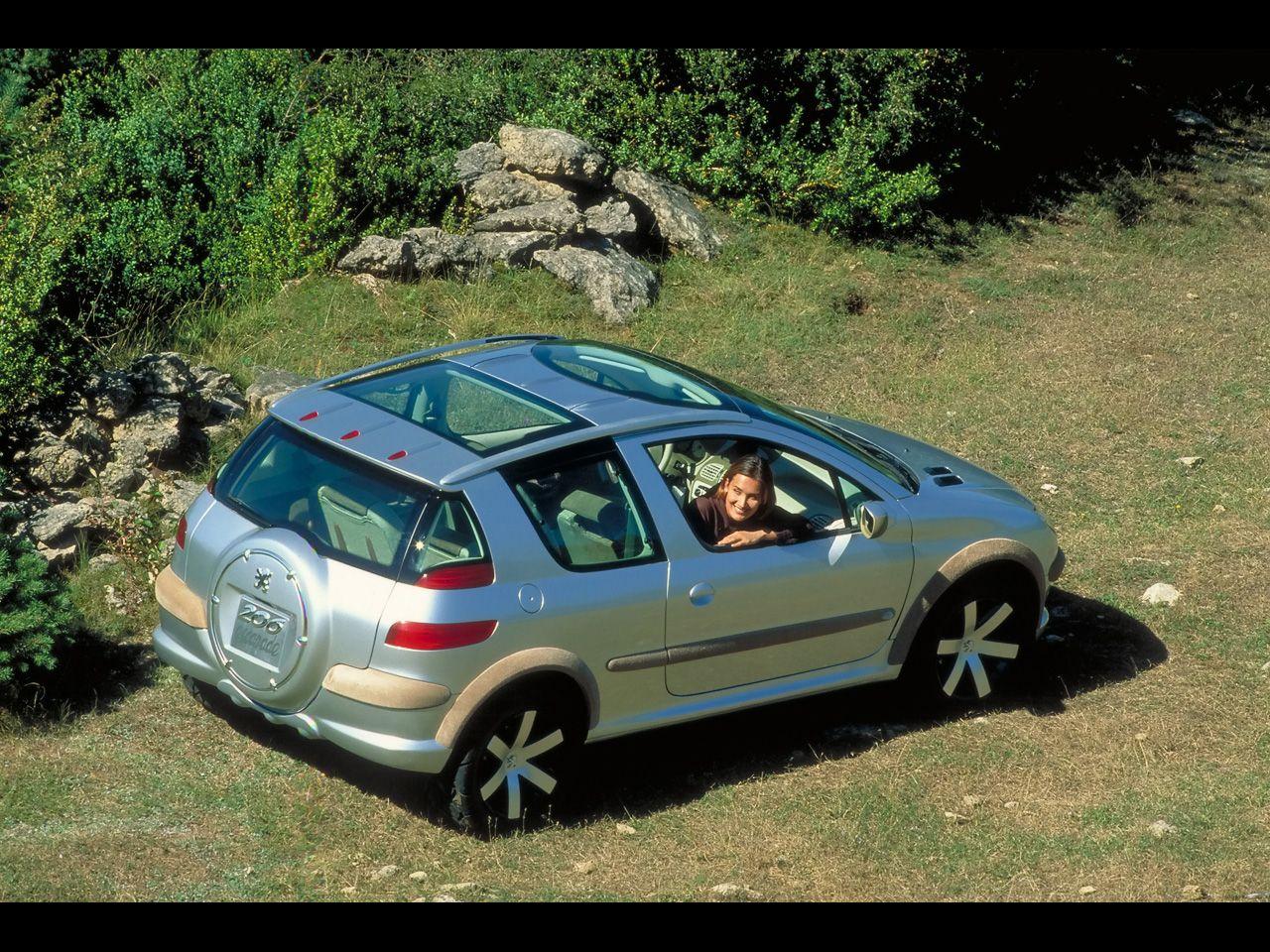 1280x960 Peugeot 206 Escapade Concept wallpaper Power Girl