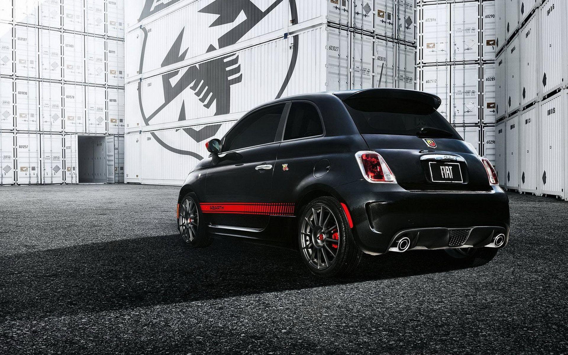 1920x1200 Free download Black Fiat 500 Abarth wallpaper and image
