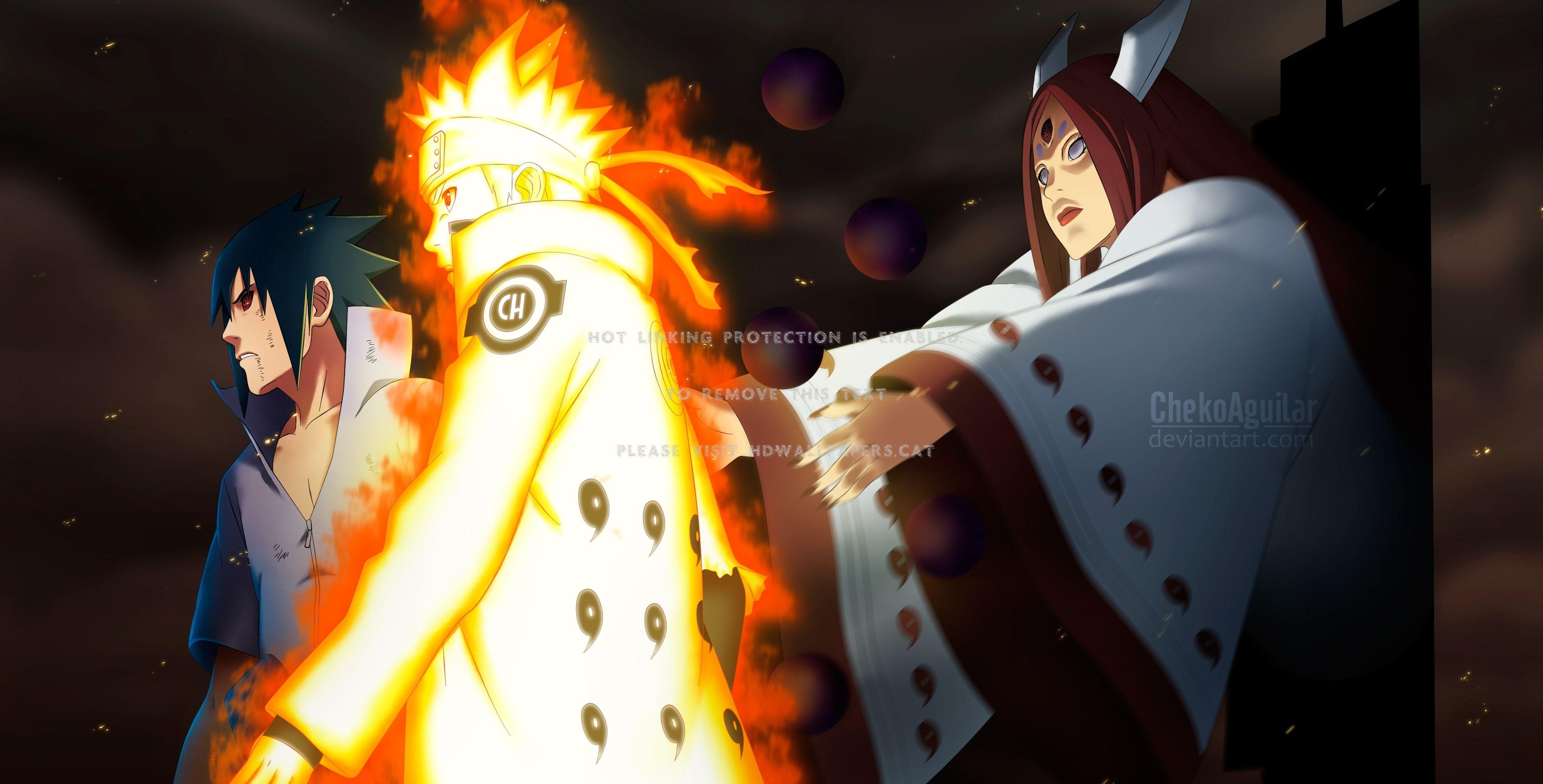 3757x1909 surprise! sharingan kaguya otsutsuki sasuke