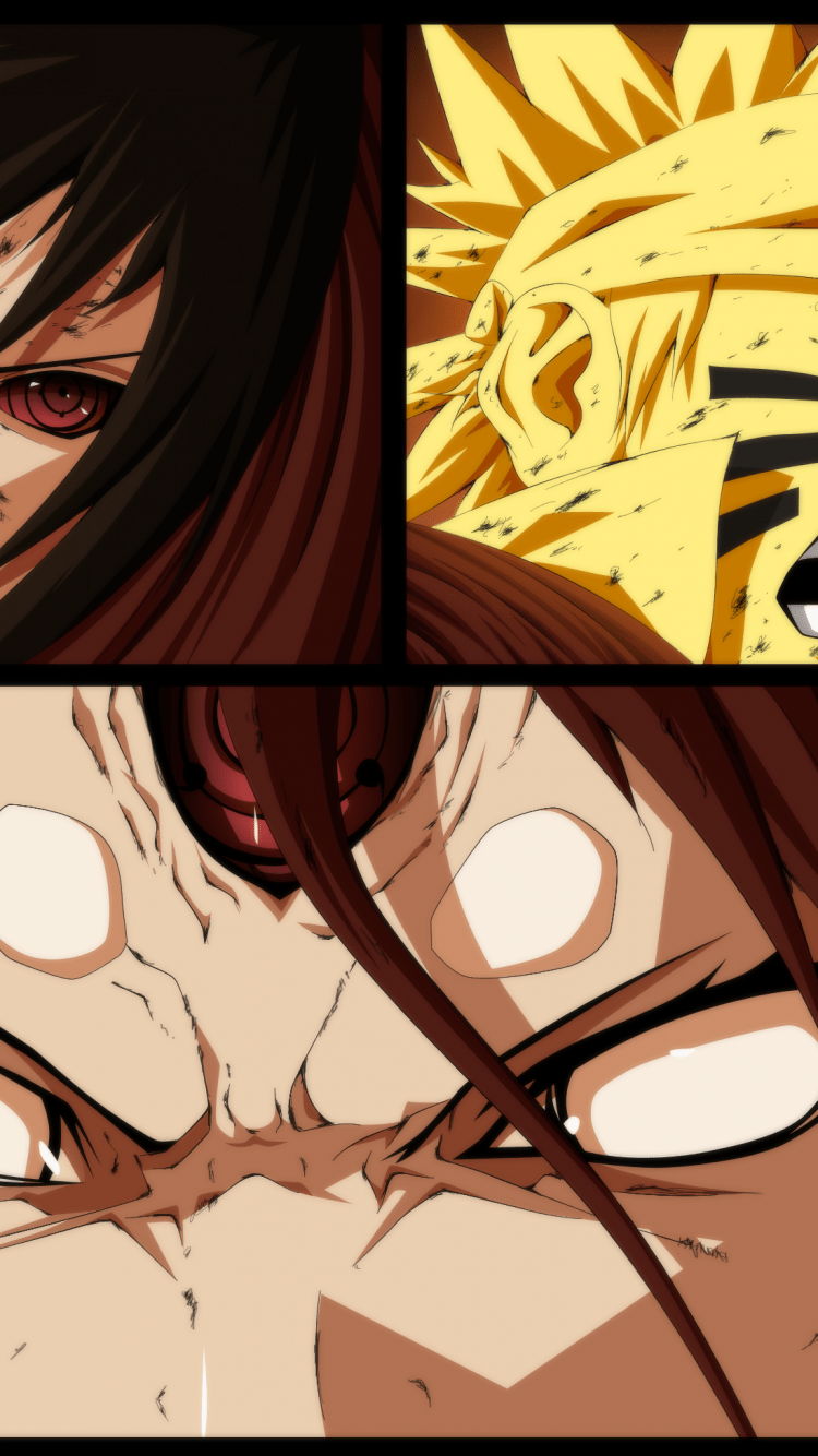 750x1334 Download 750x1334 Uchiha Sasuke, Uzumaki Naruto, Kaguya Otsutsuki