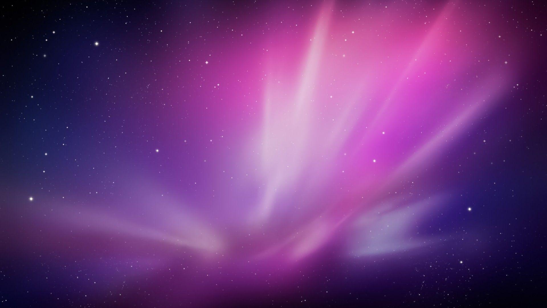1920x1080 Wallpaper Purple, Violet, Aurora, Stock, Mac OS X, HD, 5K, Space