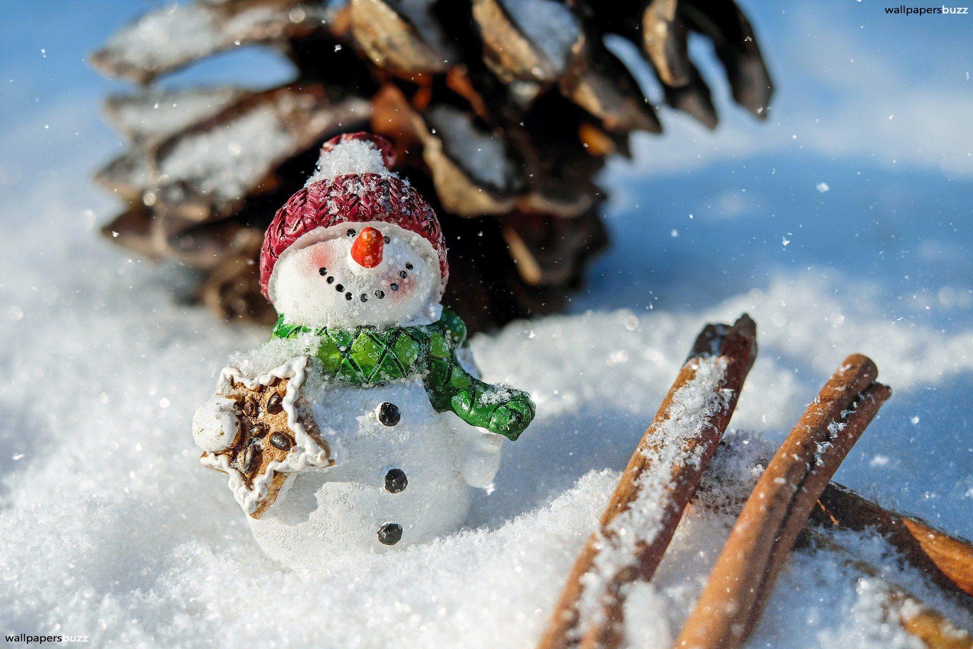 1920x1280 cute snowman HD Wallpaper