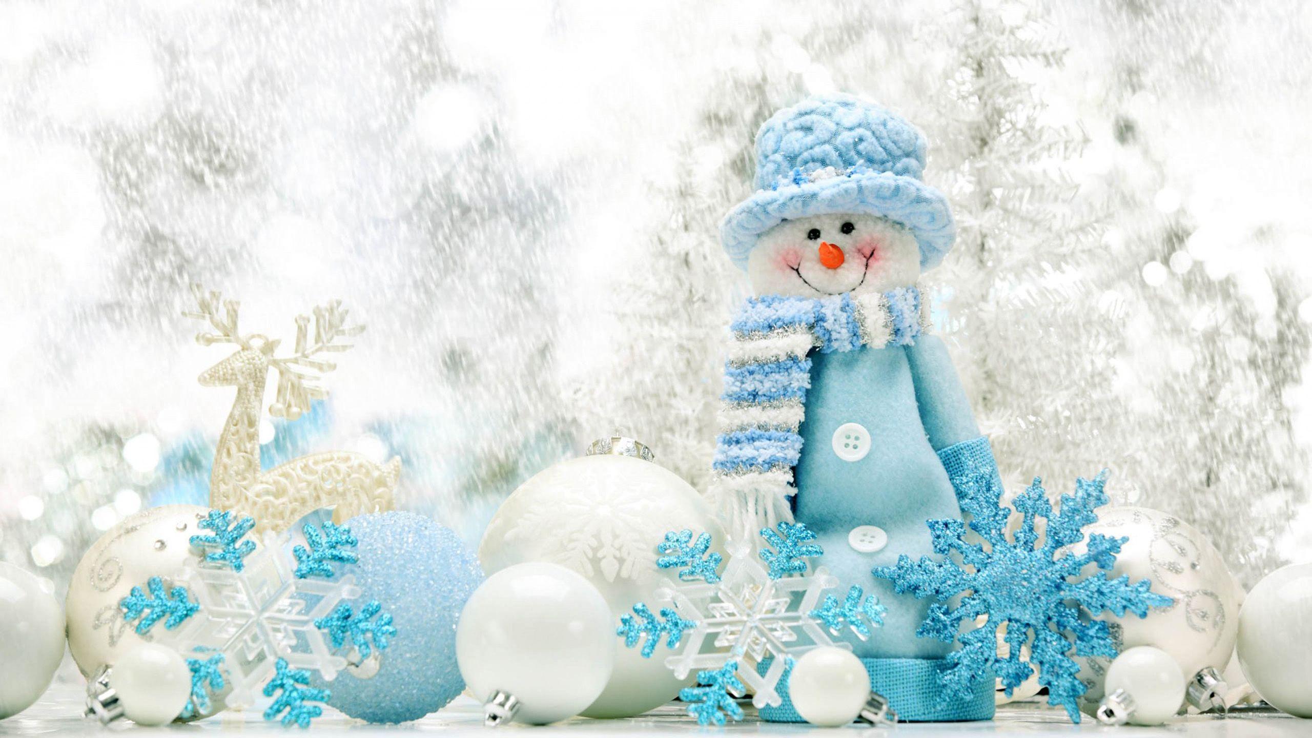 2560x1440 Free download Cute snowman Wallpaper HD HD Desktop Wallpaper