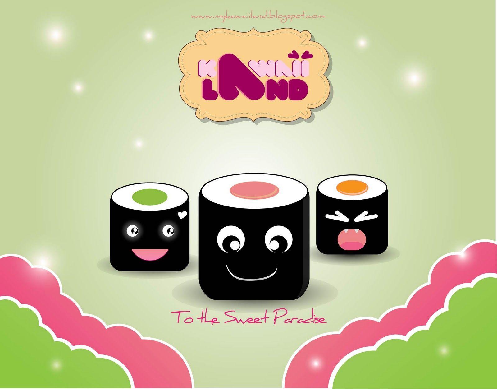 1600x1251 image of Kawaii Sushi Wallpaper - #FAN