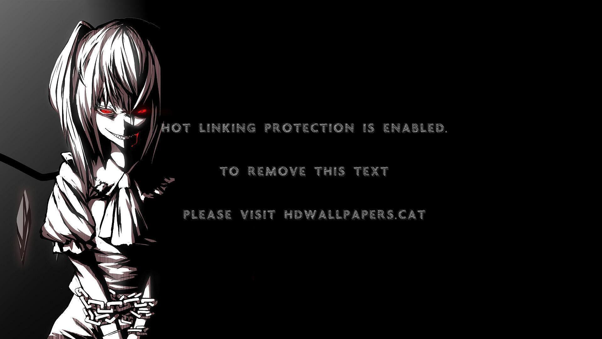 1920x1080 scary demon girl dark anime