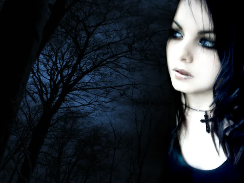 1024x768 Scary Wallpaper: Scary Wallpaper dark gothic girl wallpaper