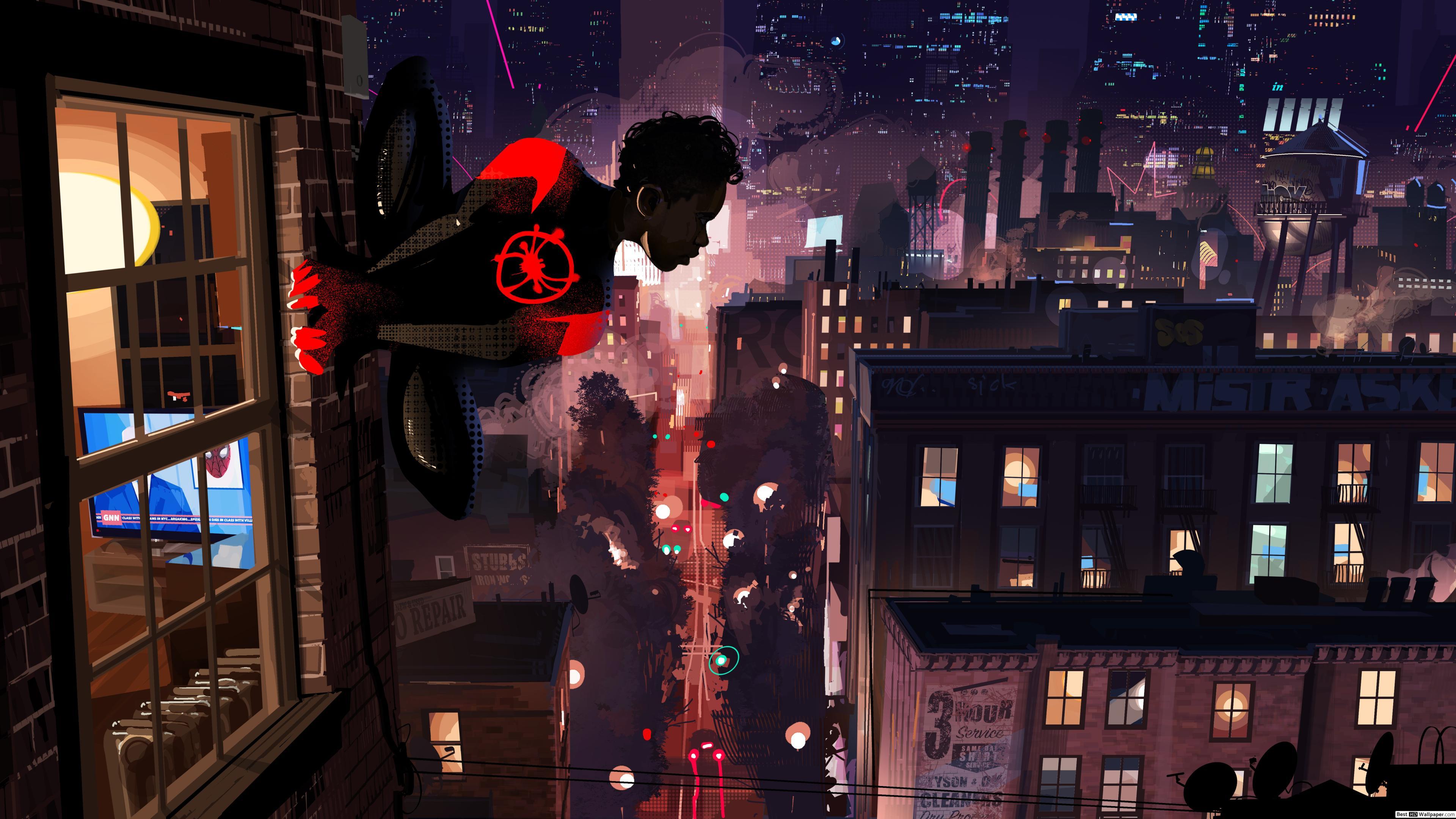3840x2160 Spider Man: Into The Spider Verse 10k HD Wallpaper Download