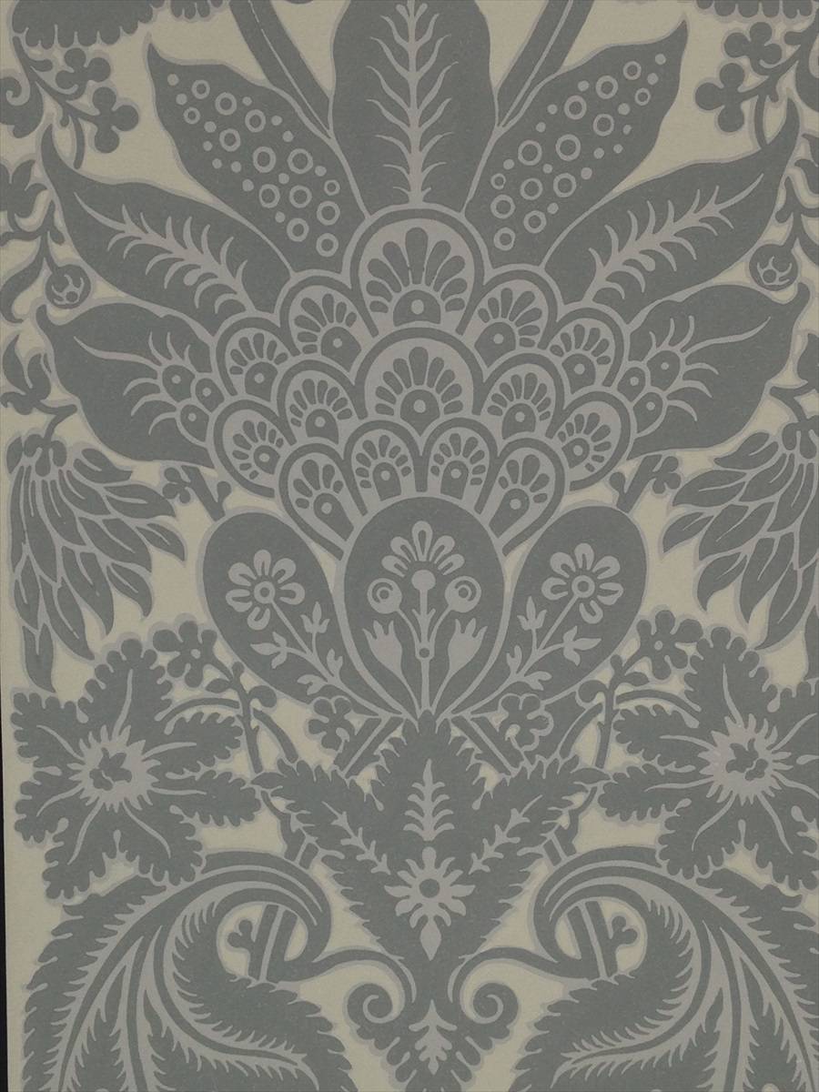 900x1200 Watts Old English Elton Green Wallpaper W0118 01