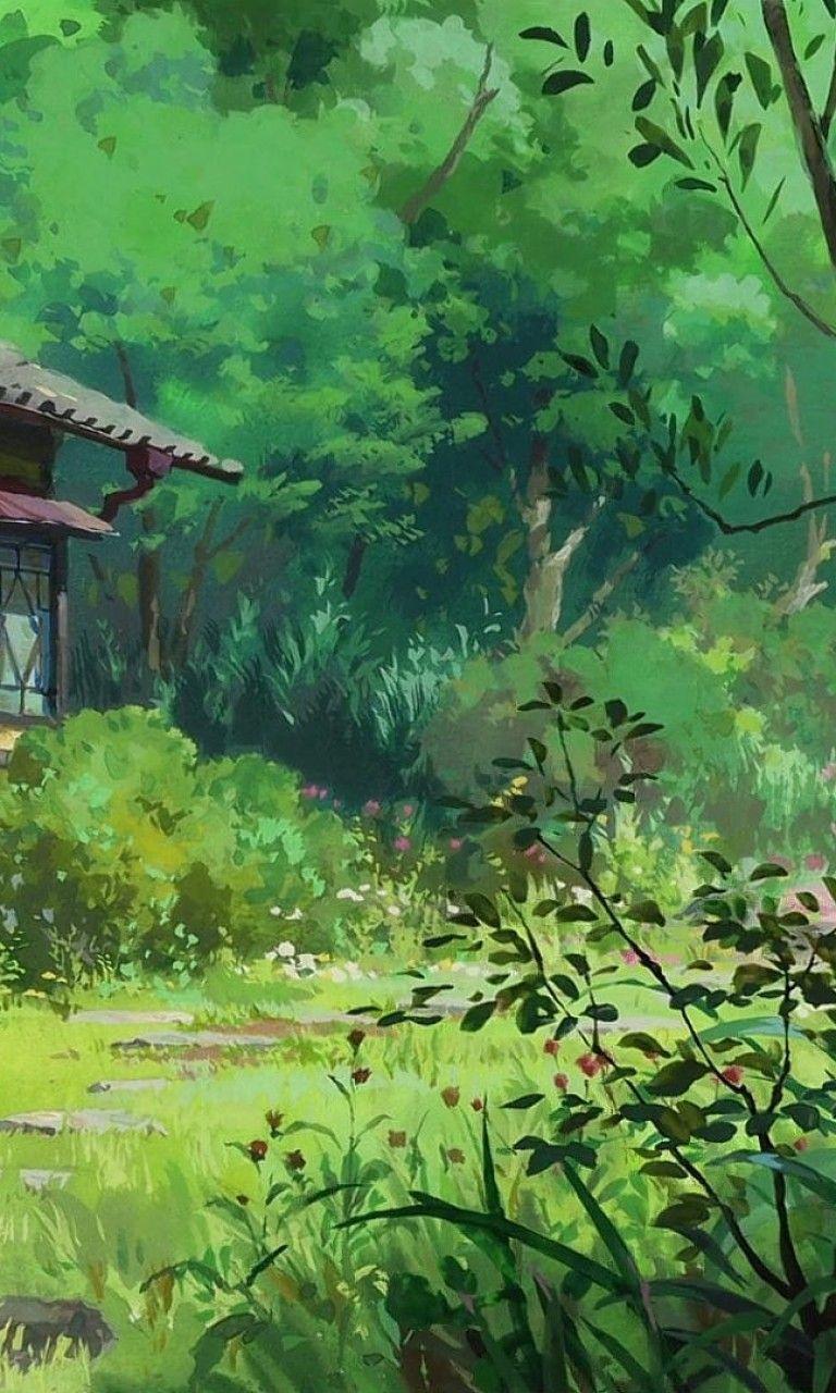 768x1280 Download 768x1280 Karigurashi No Arrietty, Anime Landscape, Forest