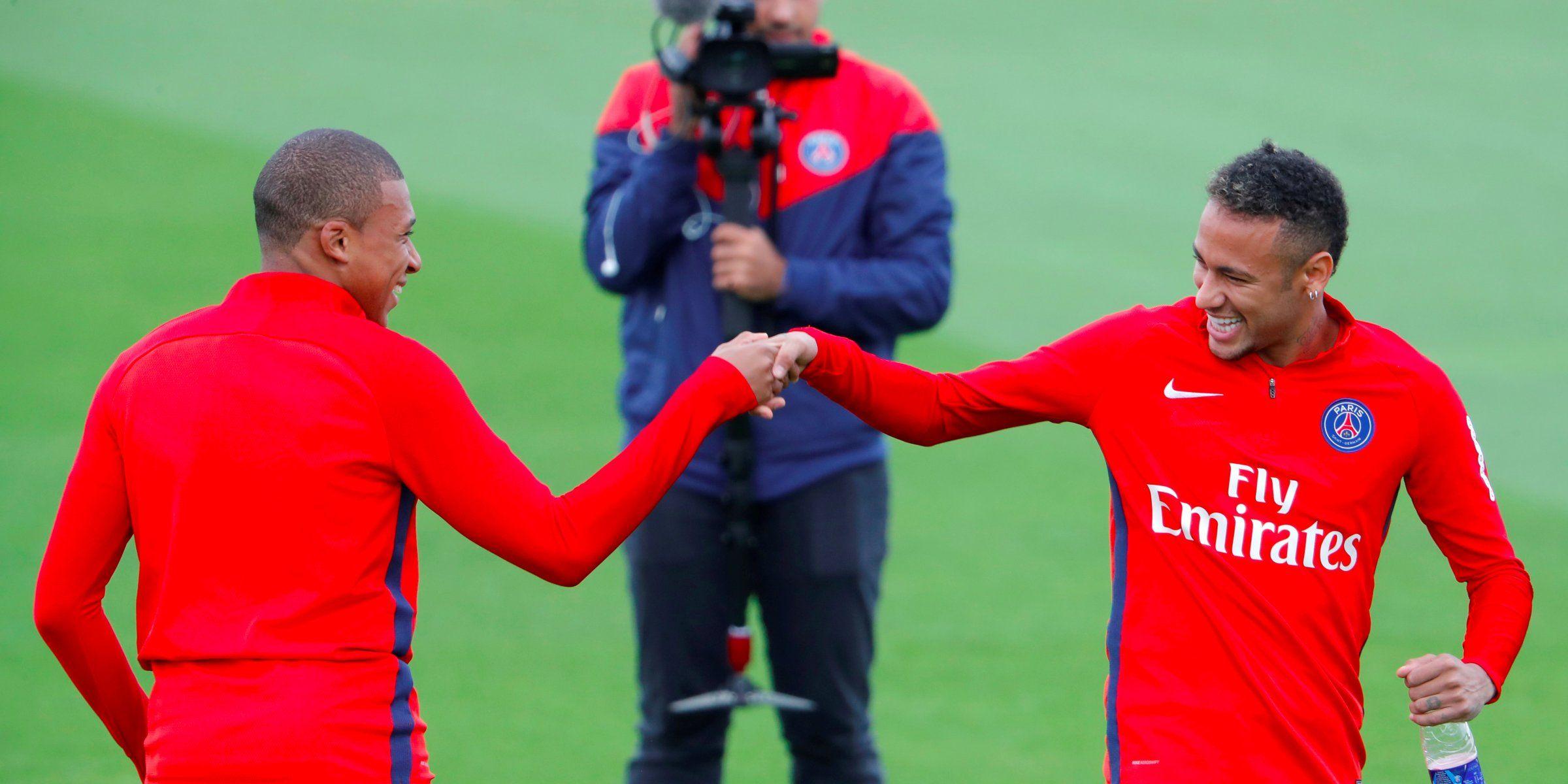 2400x1200 Kylian Mbappe And Neymar Wallpaper Mbappe And Neymar