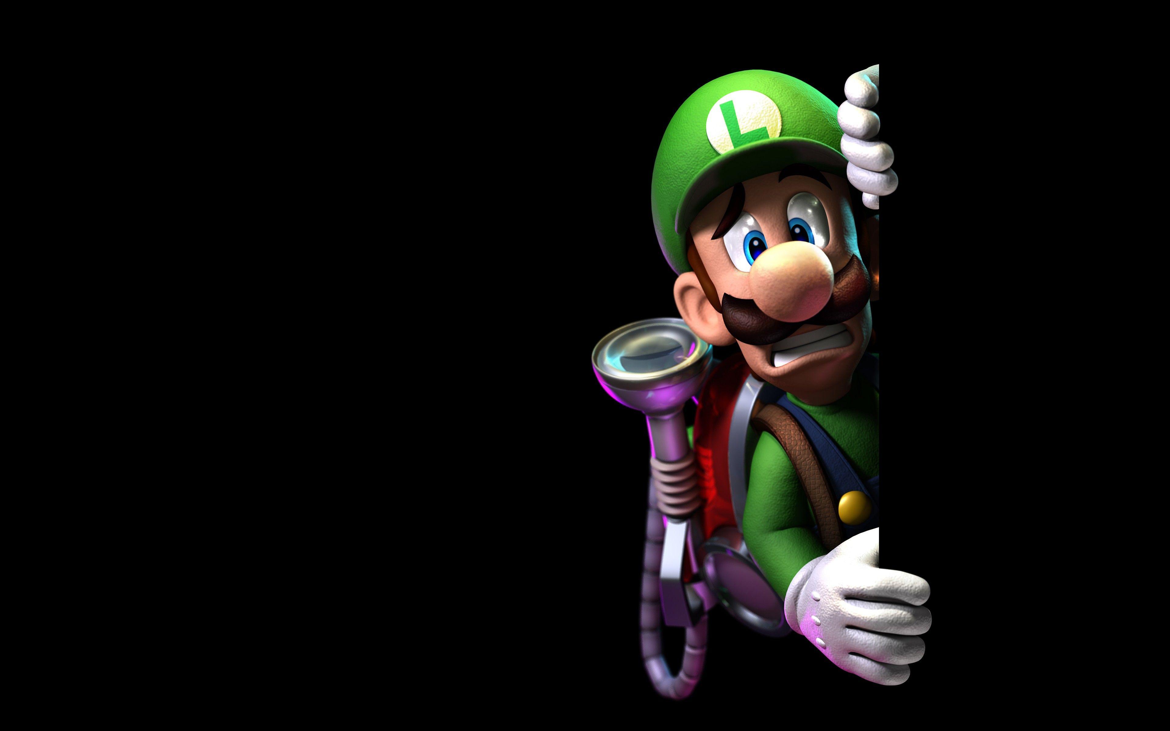 3840x2400 Mario from the game Luigi's Mansion Dark Moon wallpaper