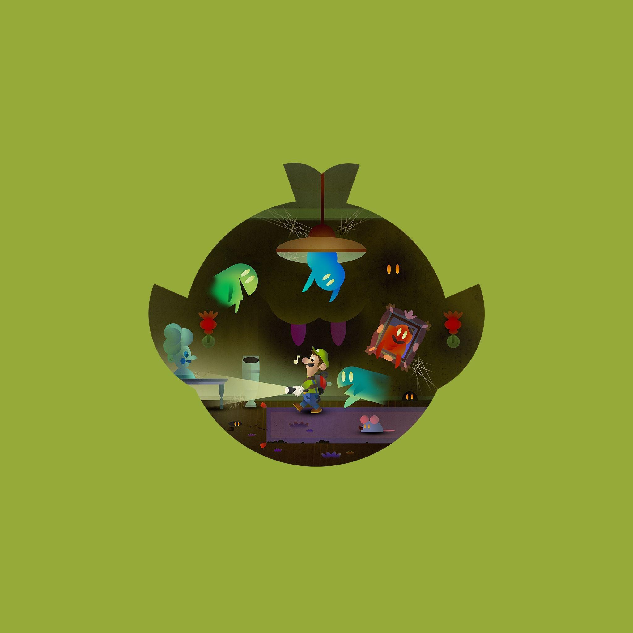2048x2048 Luigi's Mansion By Scott Balmer 10 Wallpaper Funny, Download