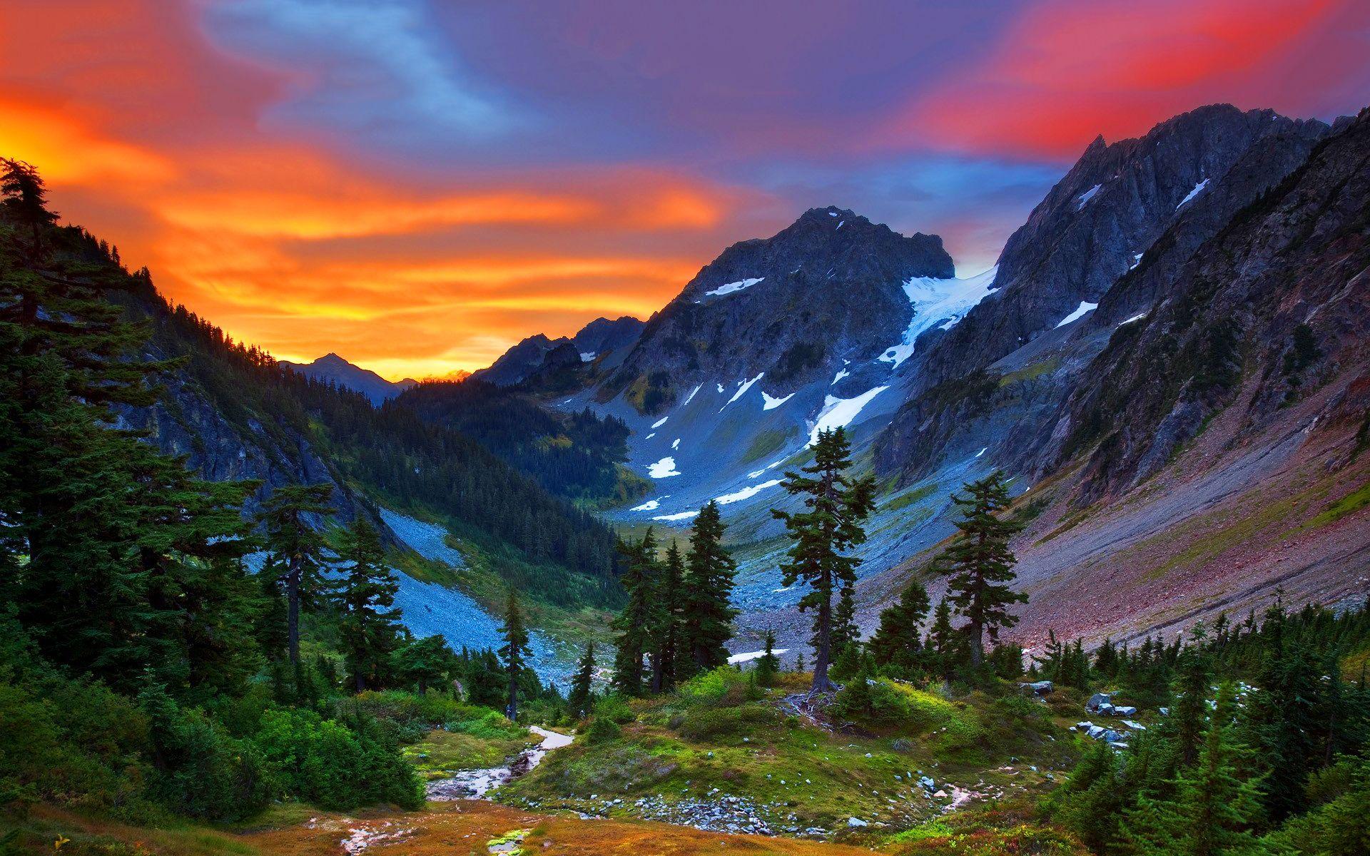1920x1200 Switzerland mountains sunset wallpaperx1200