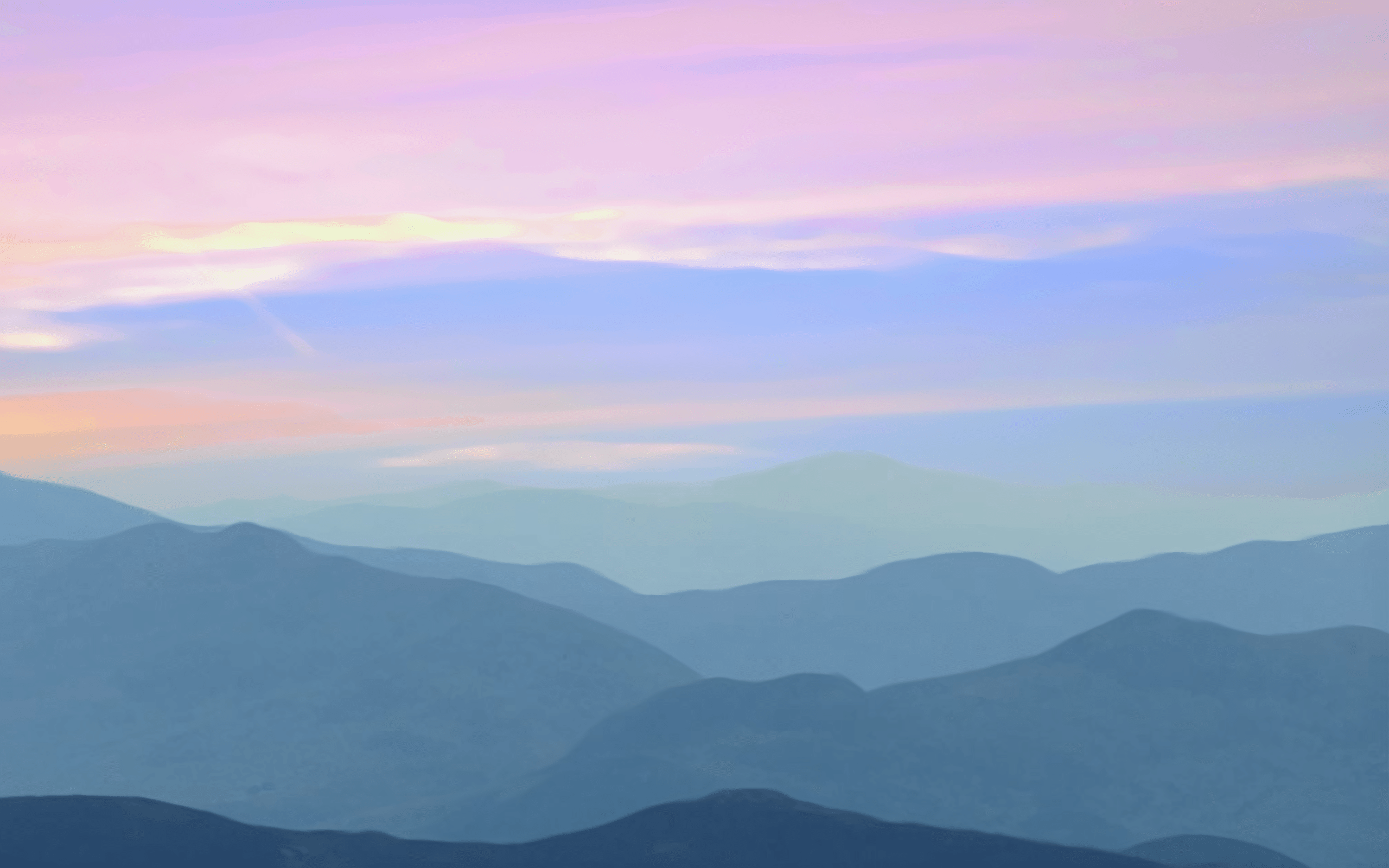 2560x1600 Sunset Mountains (2560x1600)