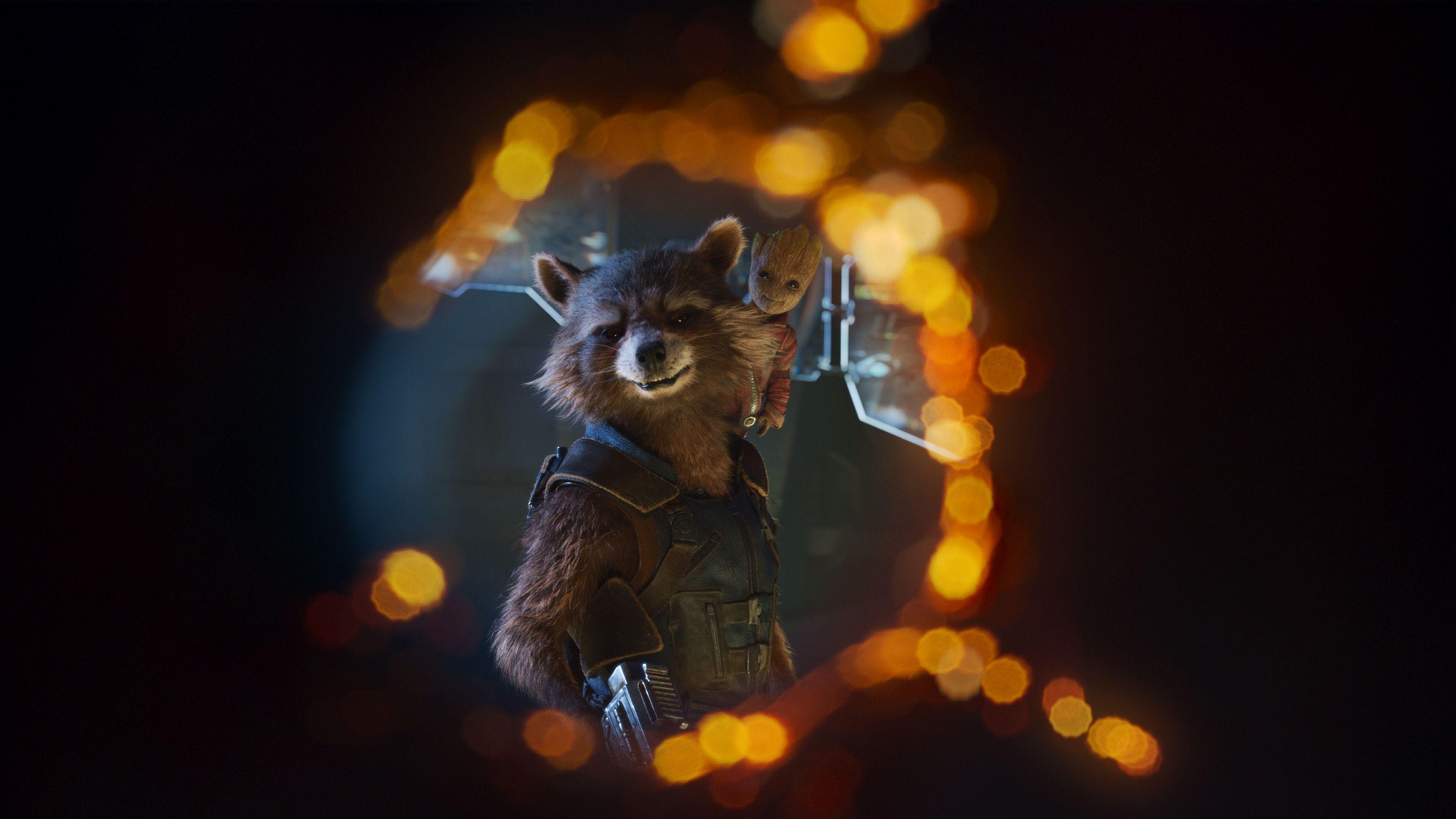 3840x2160 4K Marvel Rocket Raccoon Wallpaper HD 41339