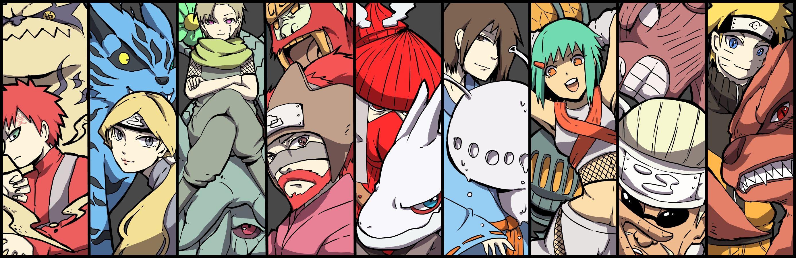 2772x900 NARUTO multi dual wallpaperx900