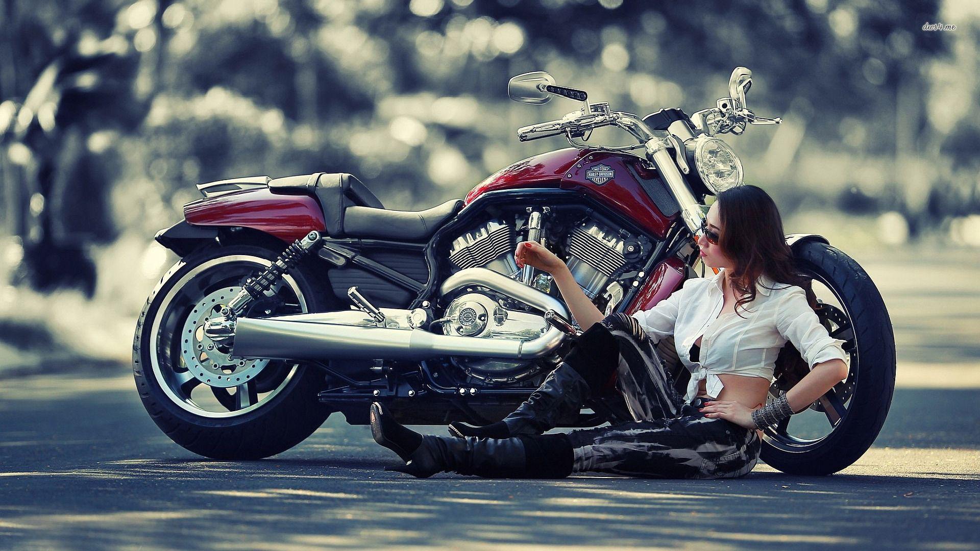 1920x1080 harley davidson wallpaper girl Desktop Wallpaperk HD