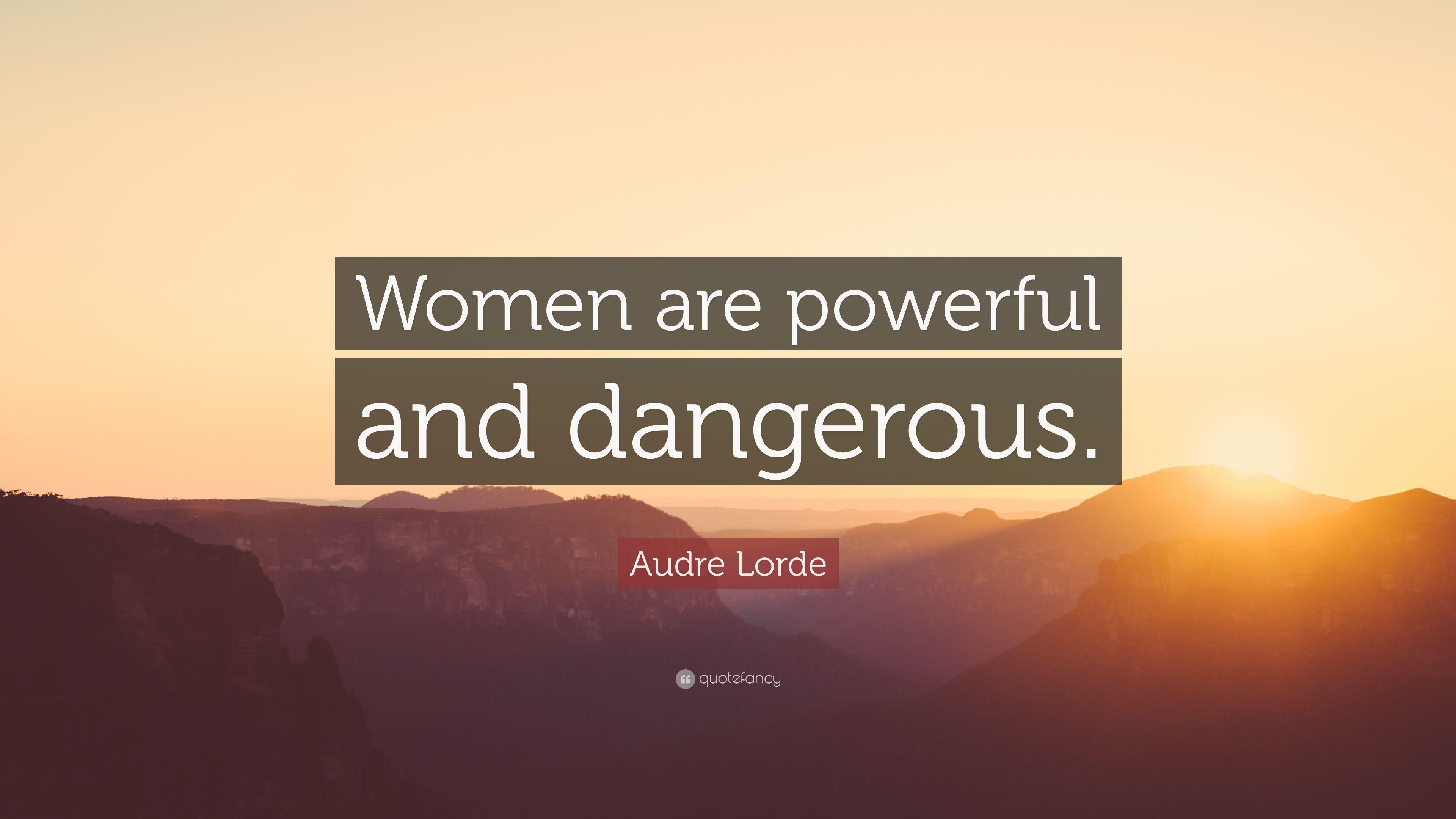3840x2160 Audre Lorde Quote: “Women are powerful and dangerous.” 9
