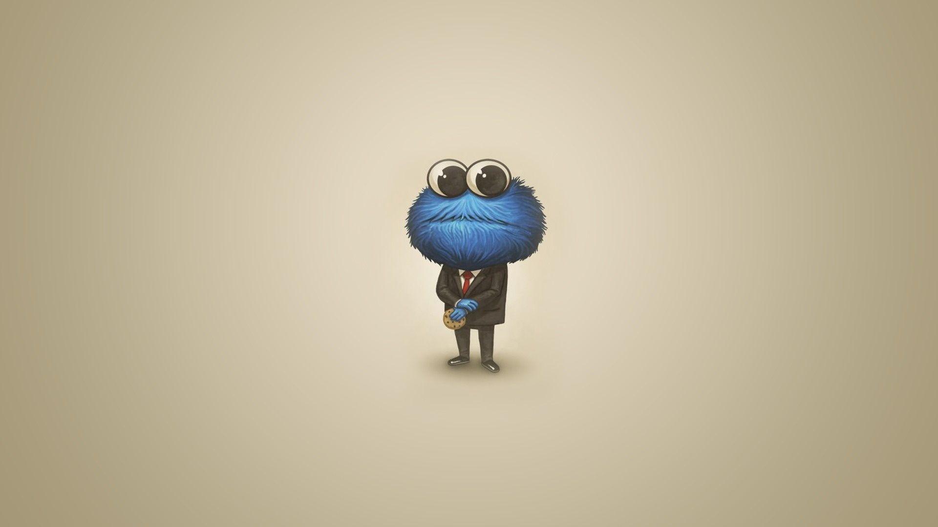 1920x1080 Sesame street cookie monster humor funny cute wallpaper