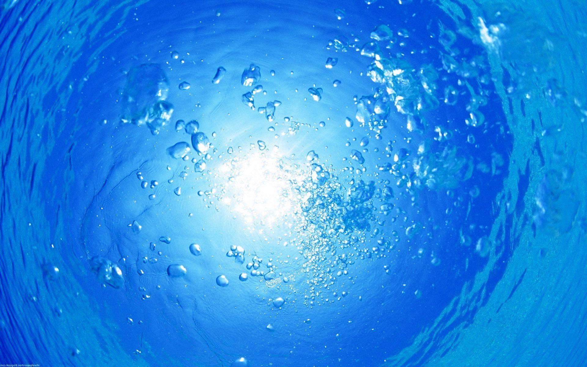 1920x1200 Underwater Blue Bubbles HD wallpaper. nature and landscape