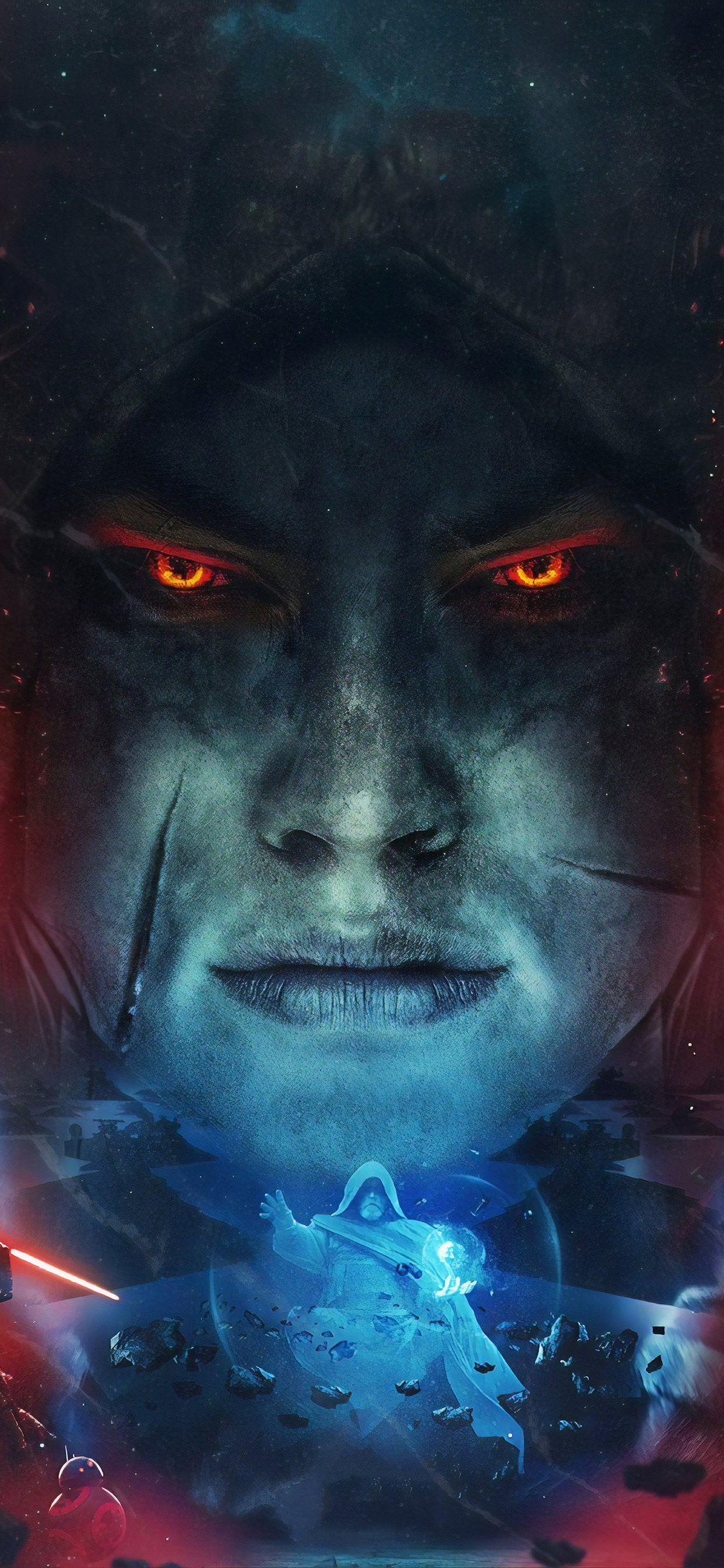 1242x2688 star wars the rise of skywalker movie art 4k iPhone X Wallpaper Free Download