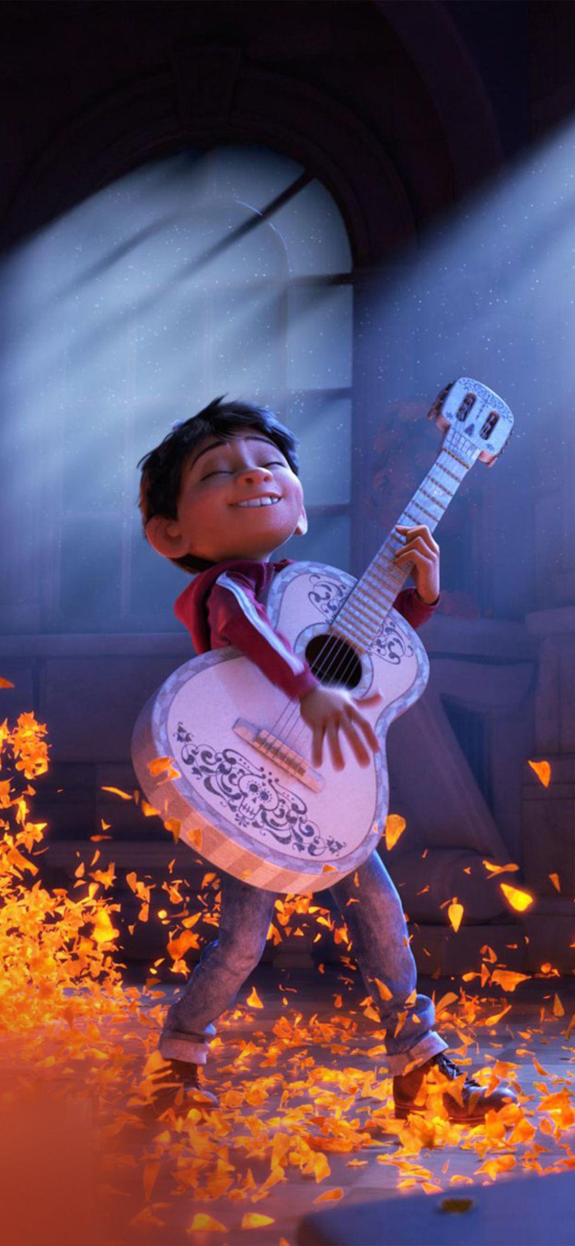 1125x2436 Coco Disney Pixar Film Anime Art Illustration