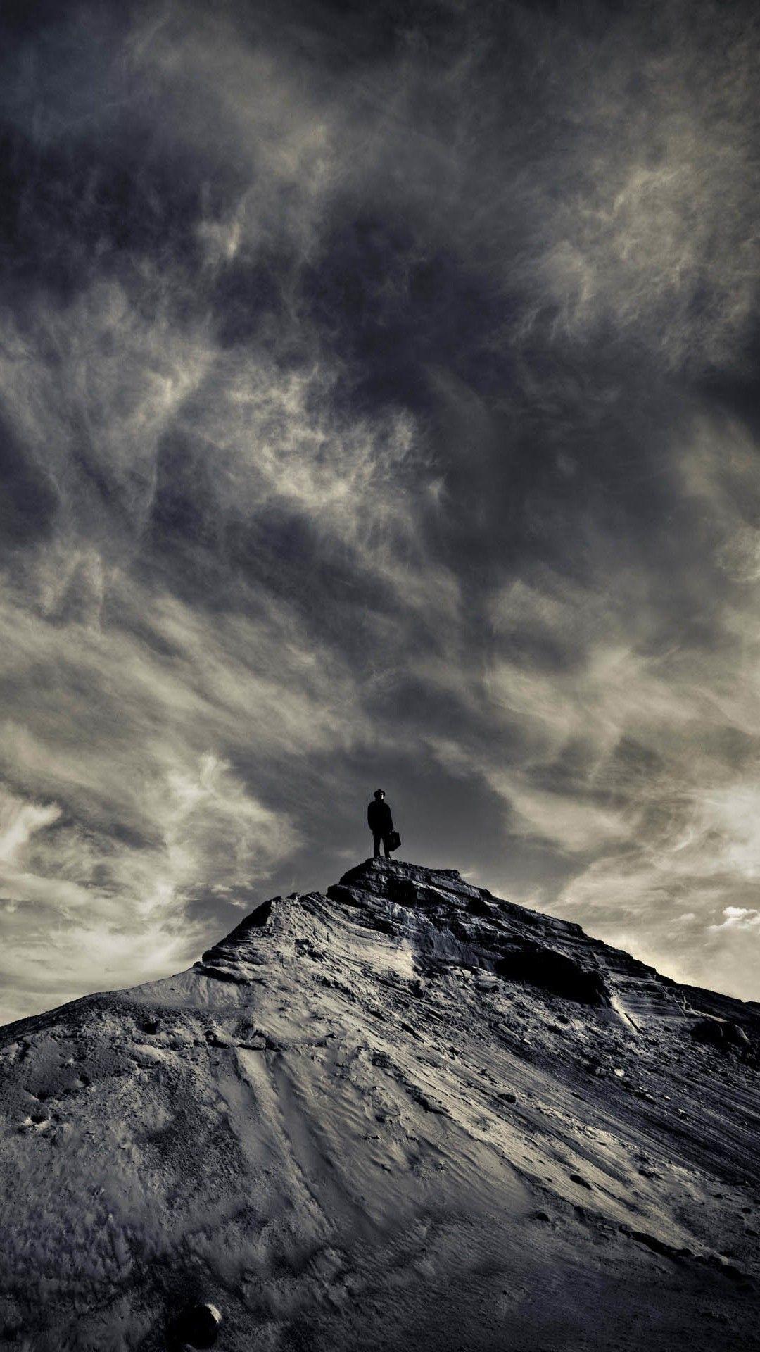 1080x1920 Dark Clouds Wallpaper