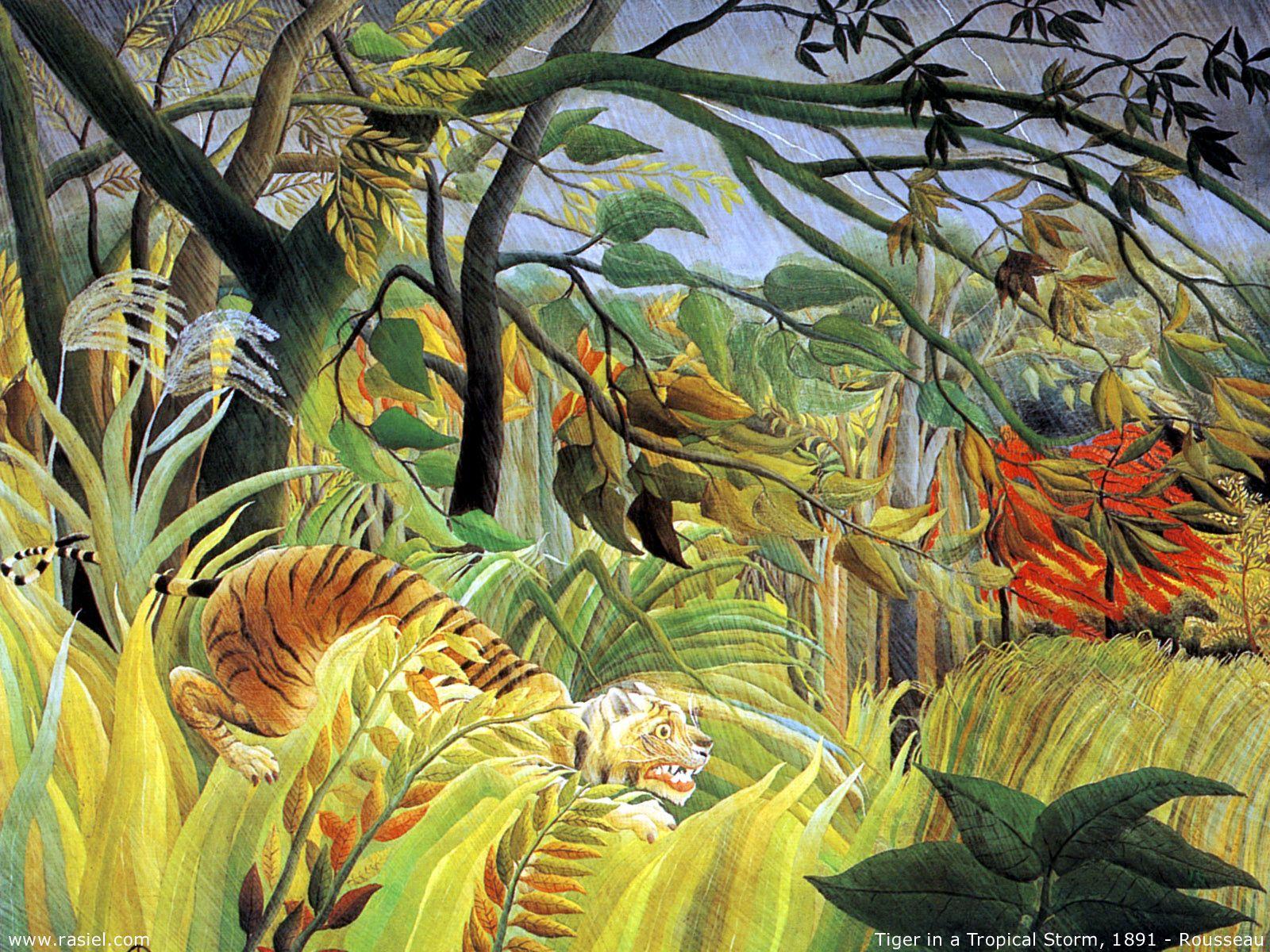 1600x1200 Fine Art Paintings Rousseau Wallpaper