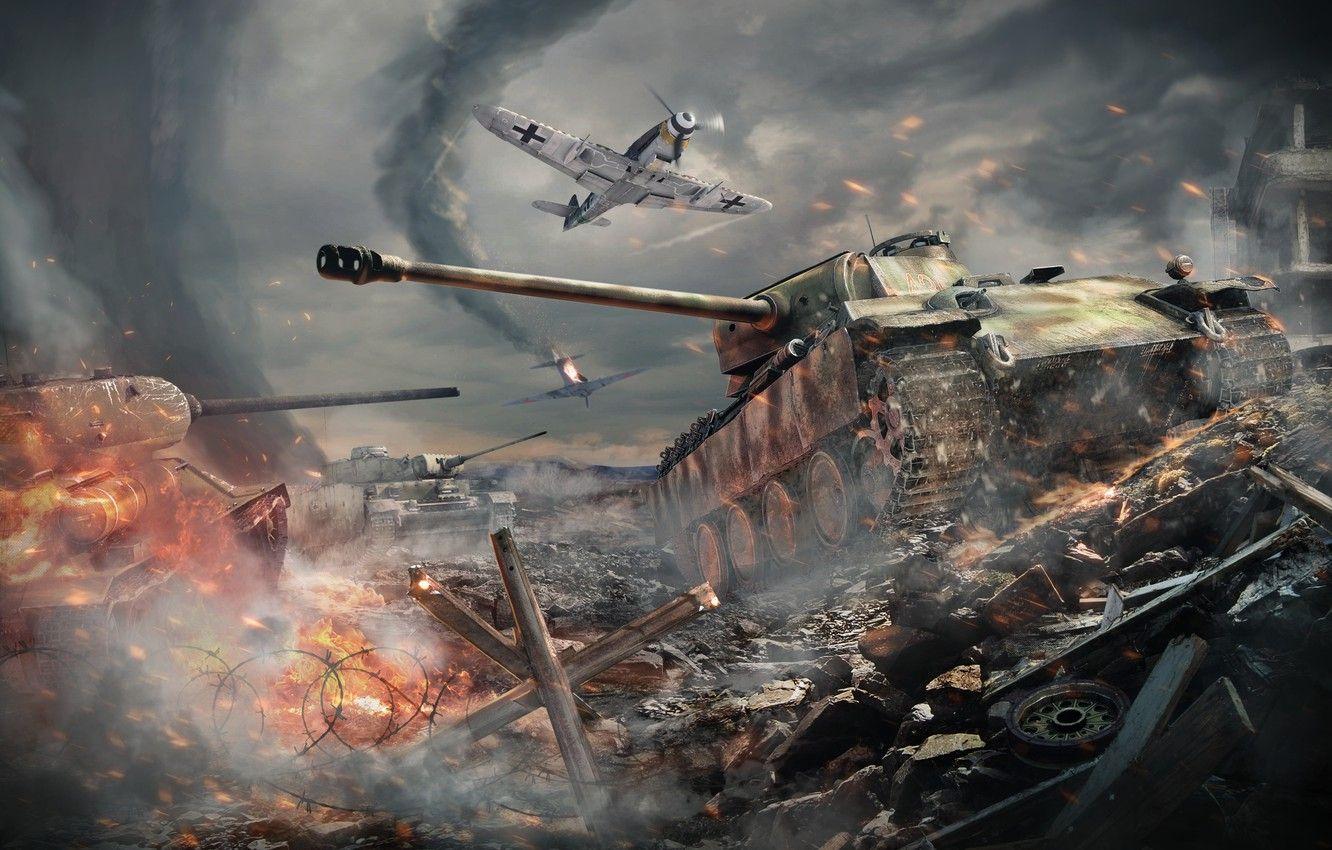 1332x850 Wallpaper Fighter, Aviation, Tanks, Panther, War Thunder, Gaijin