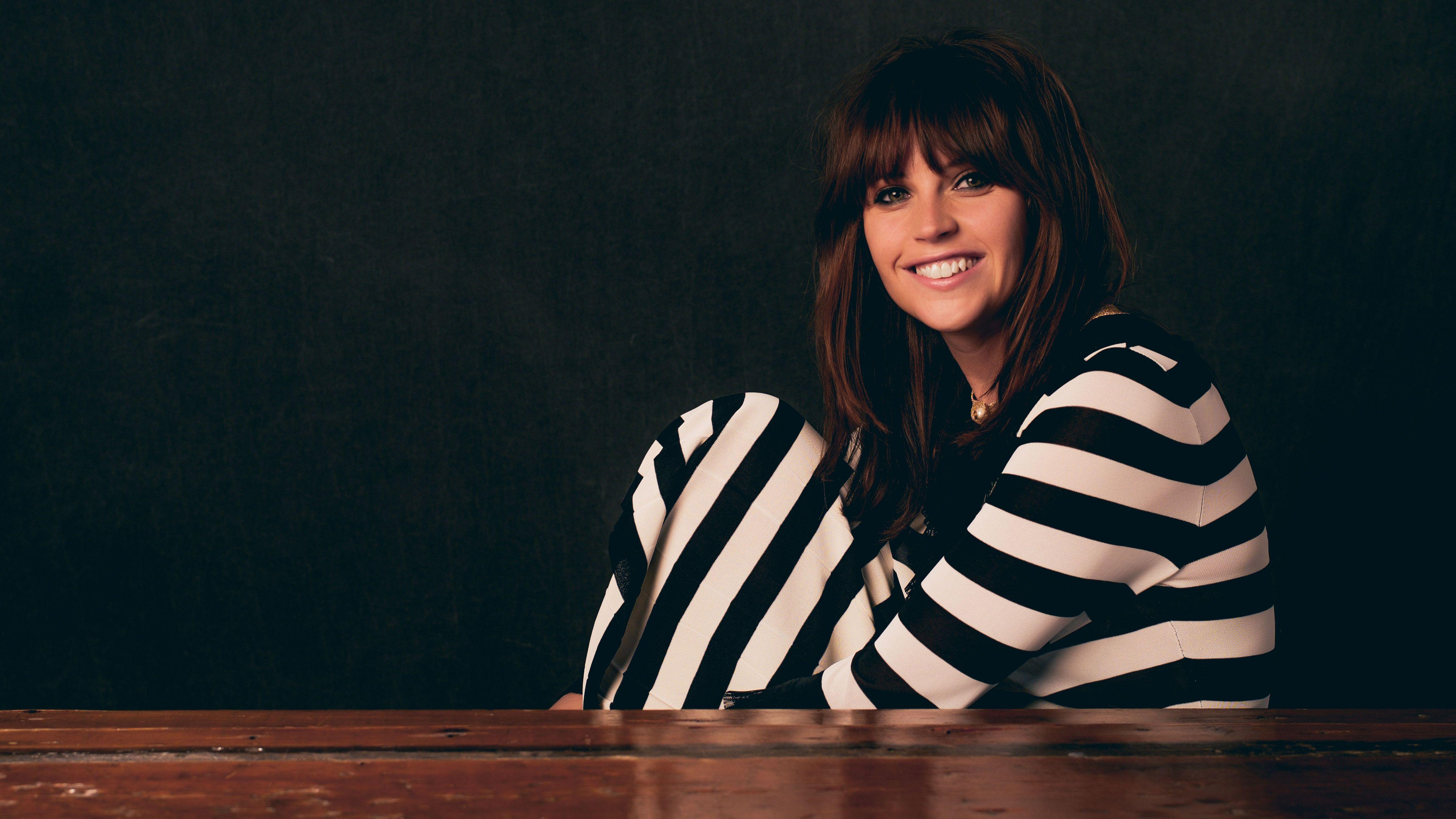 5306x2985 Felicity Jones Smiling, HD Celebrities, 4k Wallpaper, Image