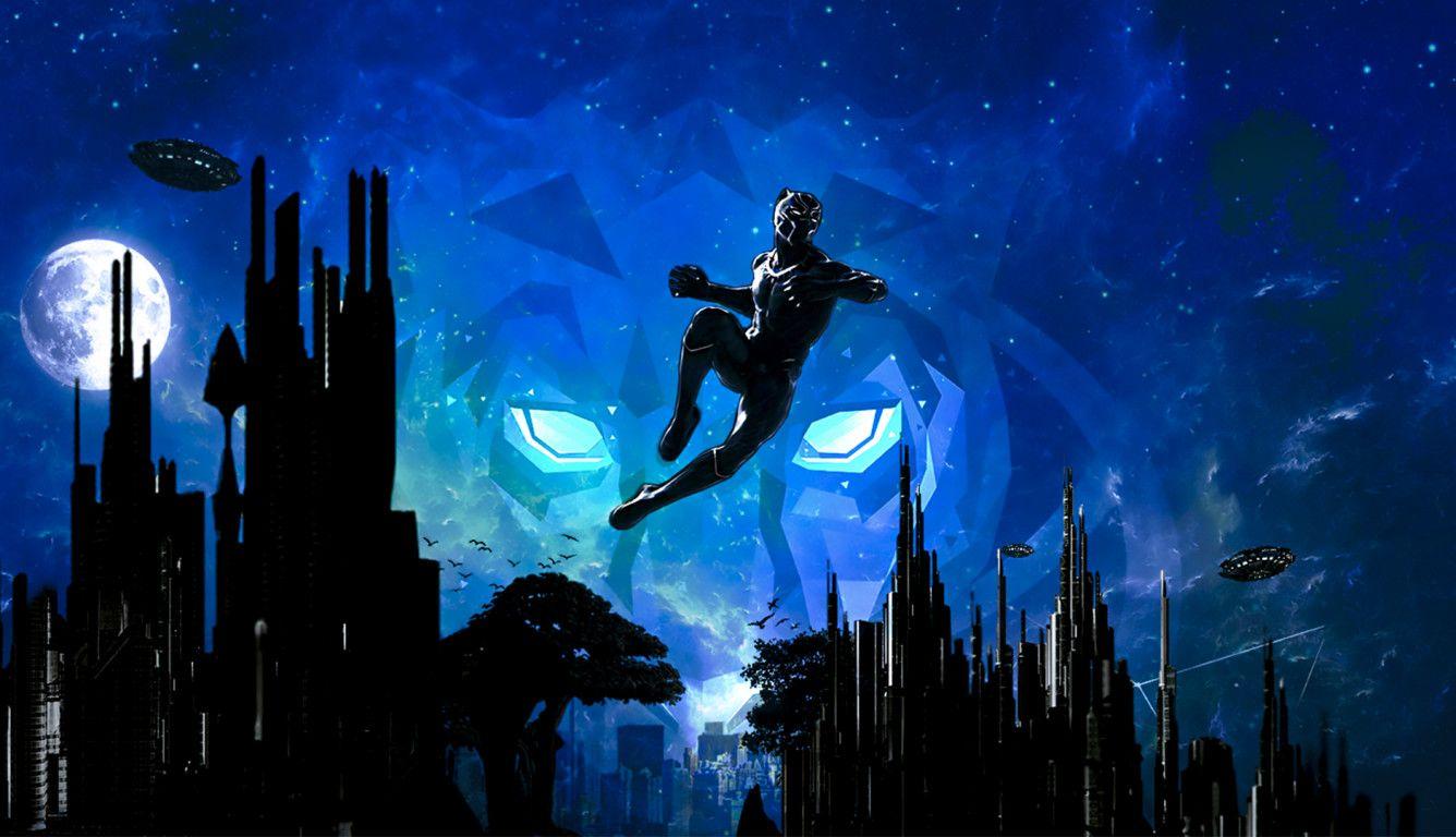 1336x768 Black Panther Marvel Cinematic Universe Artwork Laptop HD