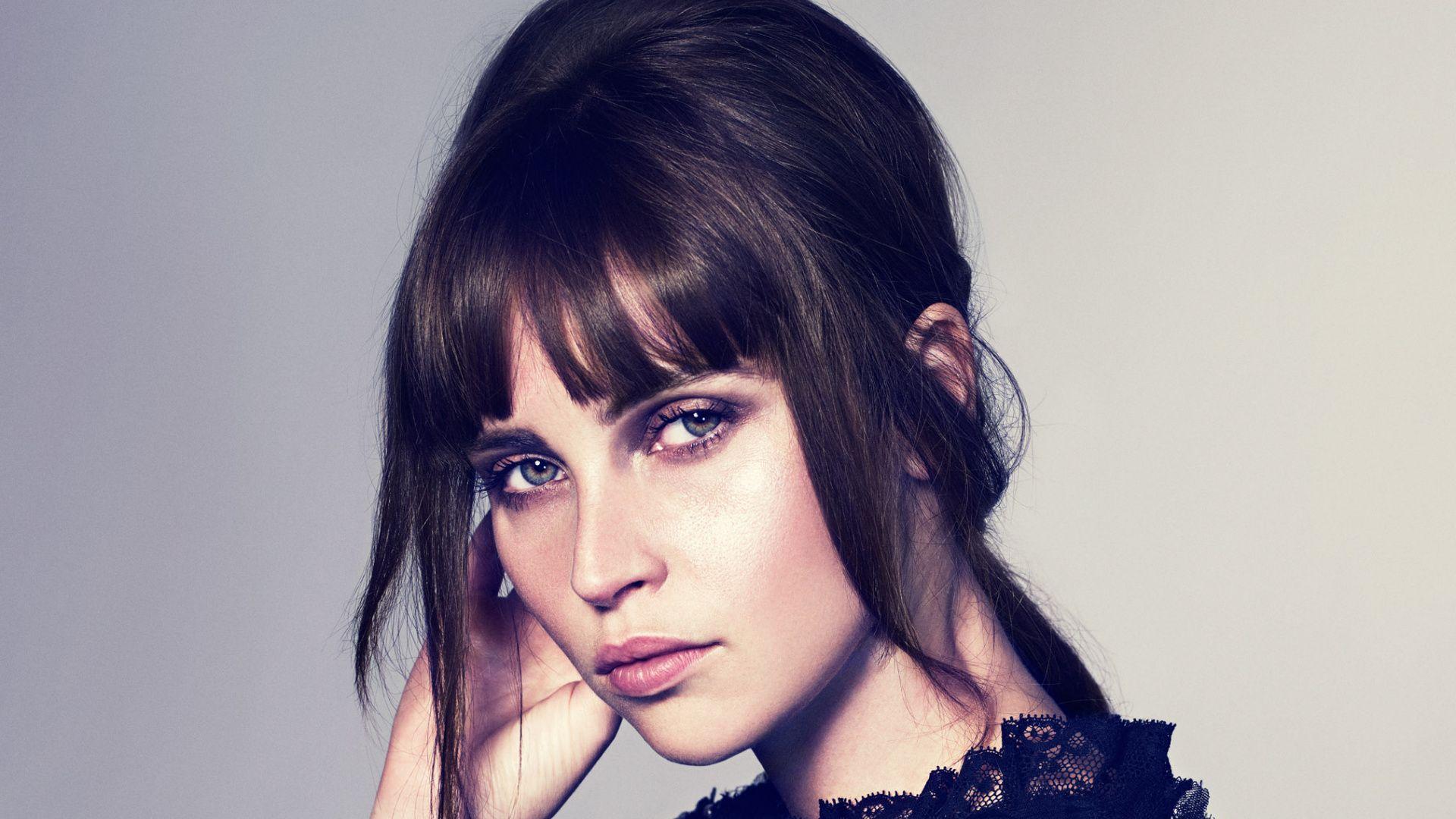 1920x1080 Wallpaper Felicity Jones, Celebrity, Face Jones