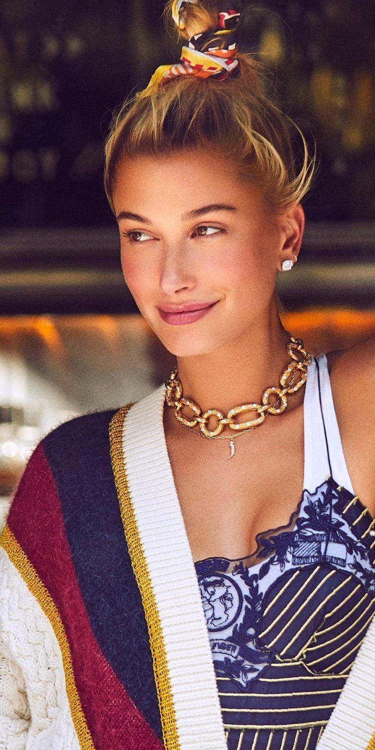 736x1472 Awe Inspiring Wallpaper Hailey Baldwin Smile Harper Bazaar 2018