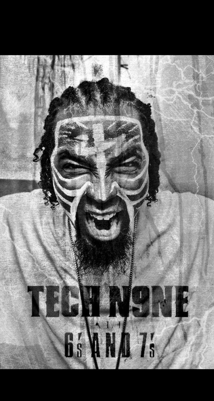 744x1392 Tech n9ne wallpaper i made with an app. Thoughts? (iPhone 5)