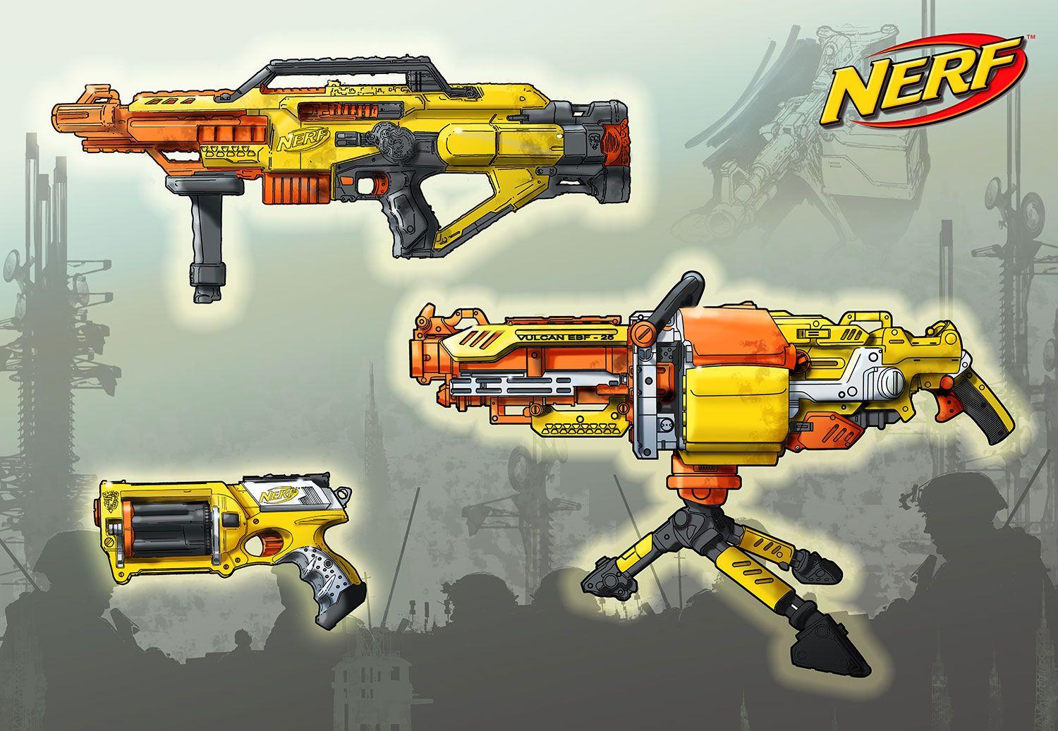 Nerf And Swarm Rifles Are Laying On A Table Inside Of A Living Room  Background Pictures Of Nerf Guns Background Image And Wallpaper for Free  Download
