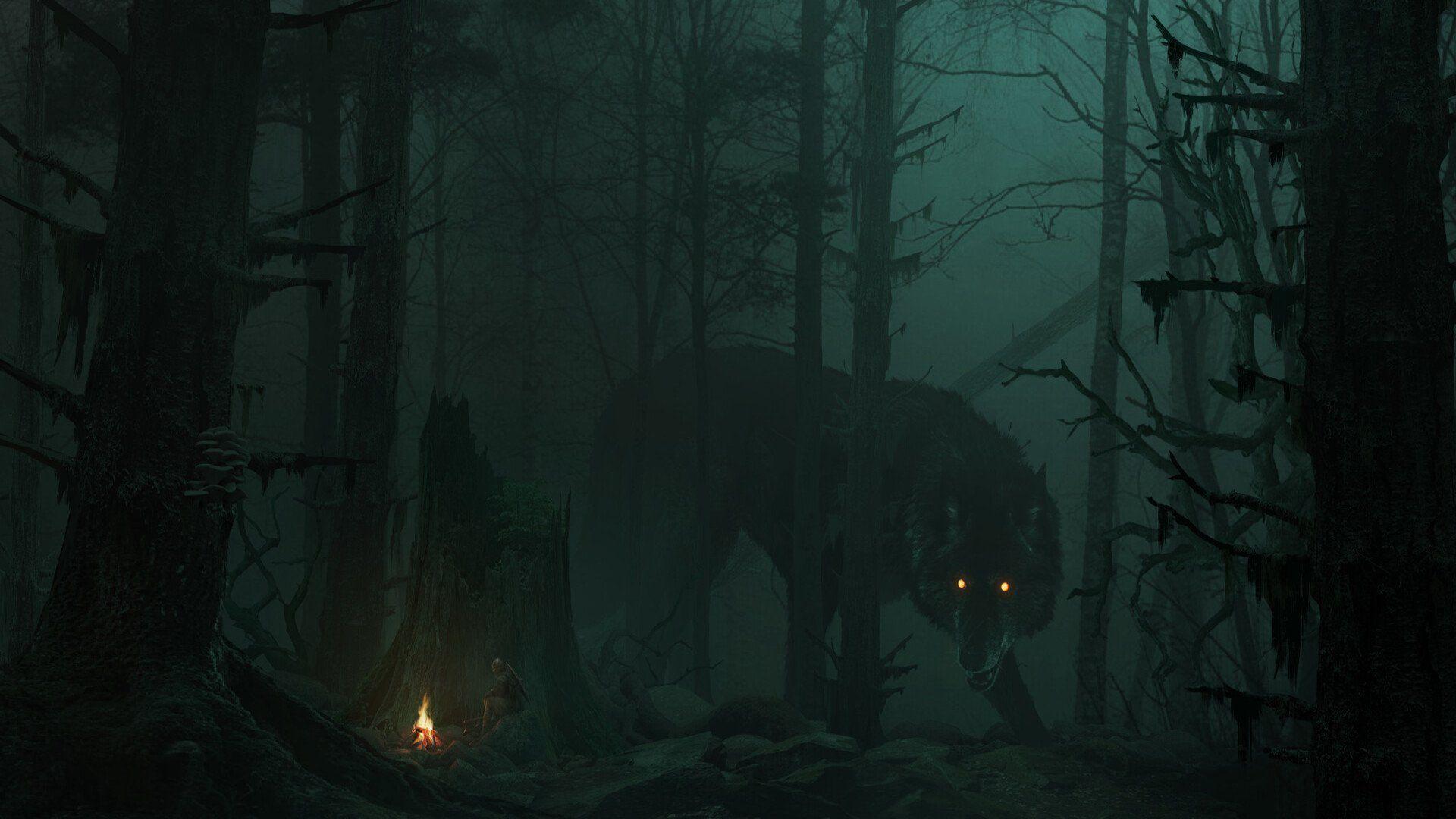 Fenrir Huge Wolf Demon Monster  Live Desktop Wallpapers
