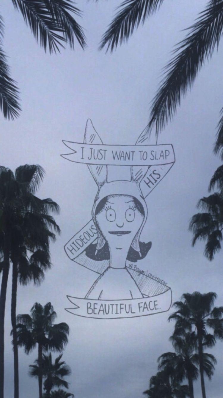 750x1334 Louise Belcher. Bob's Burgers iPhone wallpaper. iPhone WP vol. 1