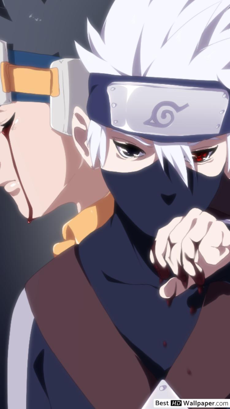 750x1334 Obito Rin HD iPhone Wallpaper