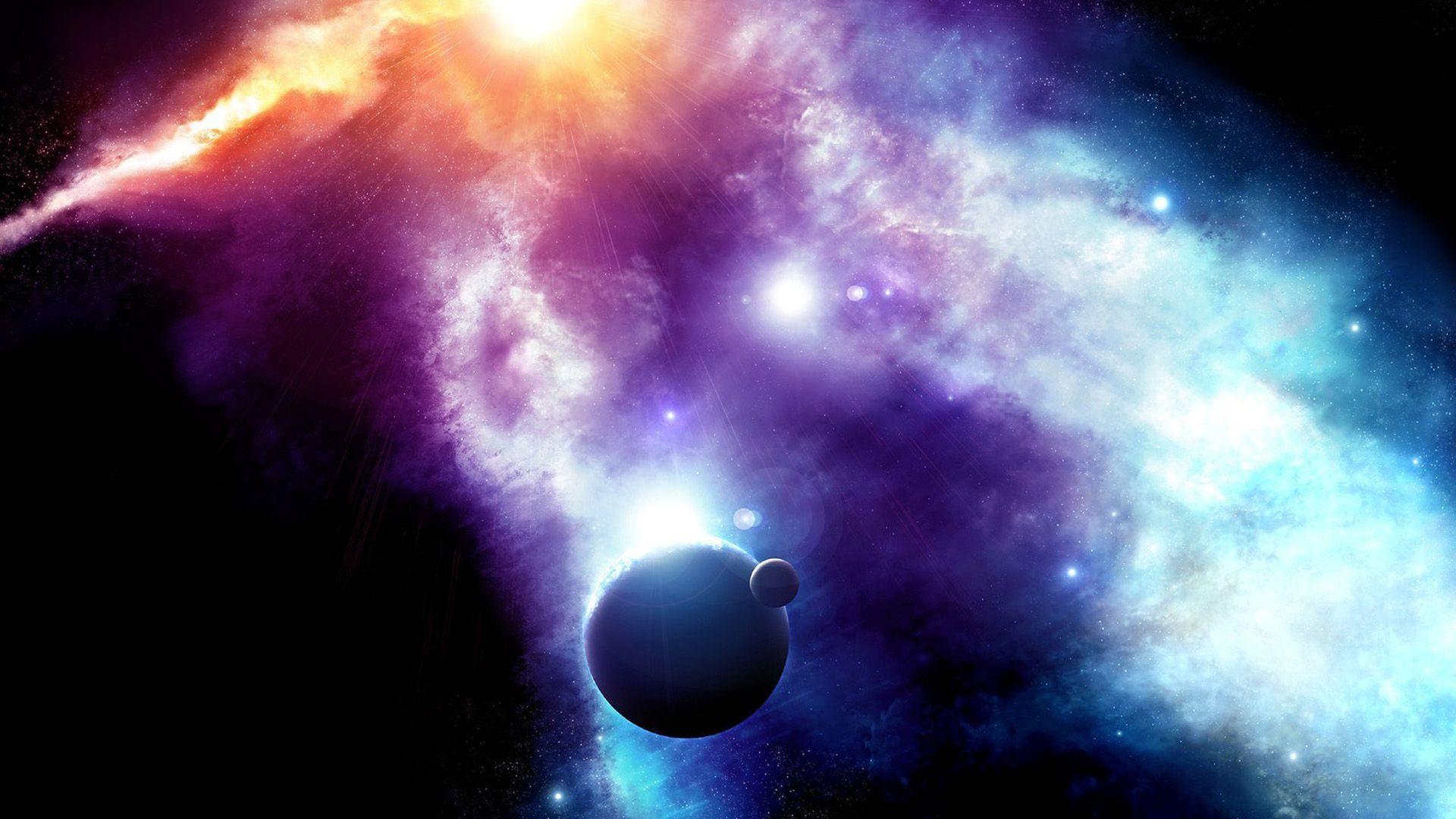 1920x1080 Space, Universe, Planets, Bright, Dark, Stars, Uncountable, Abstract