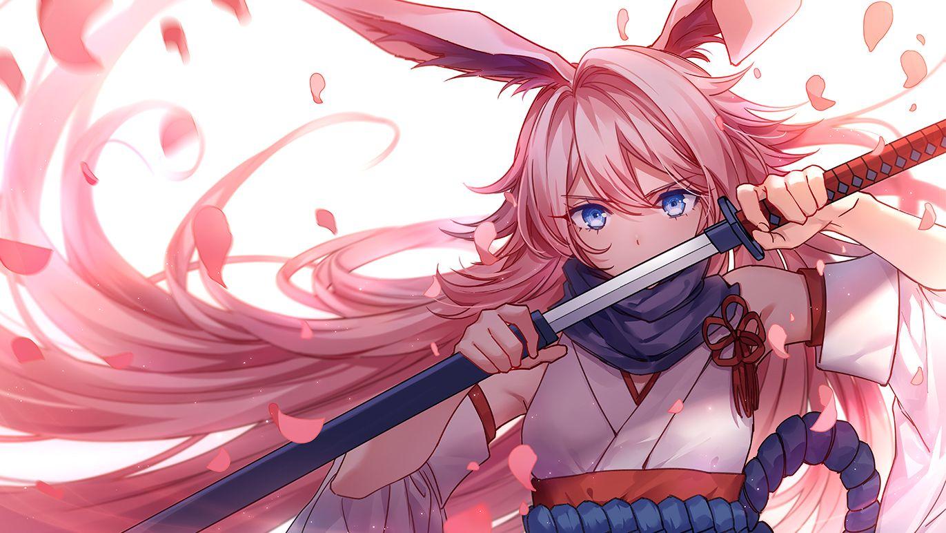 1371x772 animal ears aqua eyes bunny ears honkai impact japanese clothes