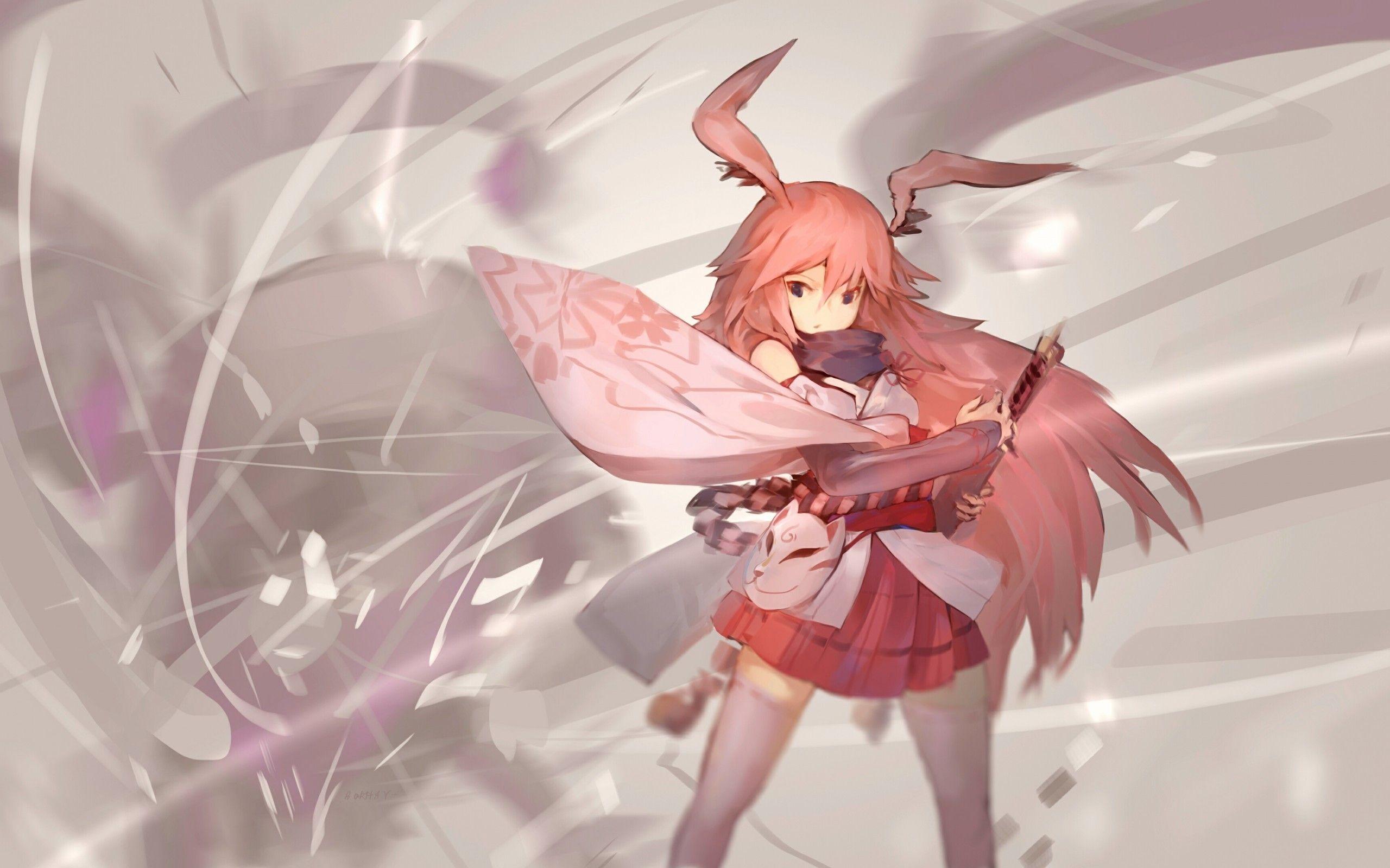 2560x1600 Download 2560x1600 Houkai 3rd, Yae Sakura, Pink Hair, Bunny Ears