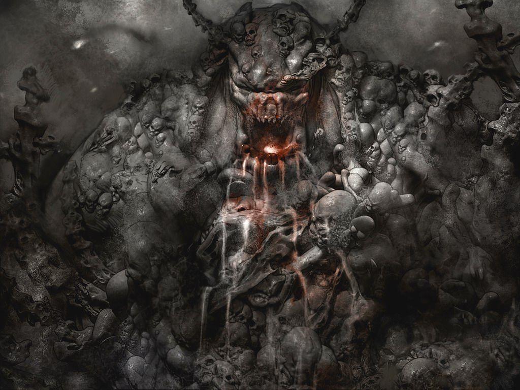 1024x768 Evil Demon Wallpaper