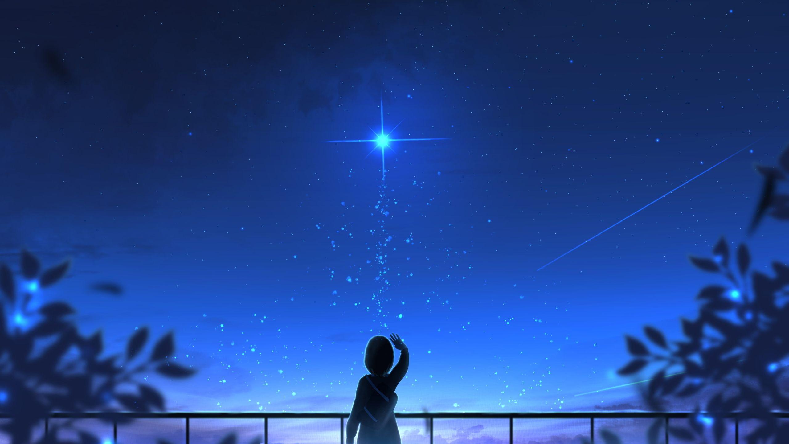 2560x1440 Broken Girl Looking At Sky 1440P Resolution Wallpaper