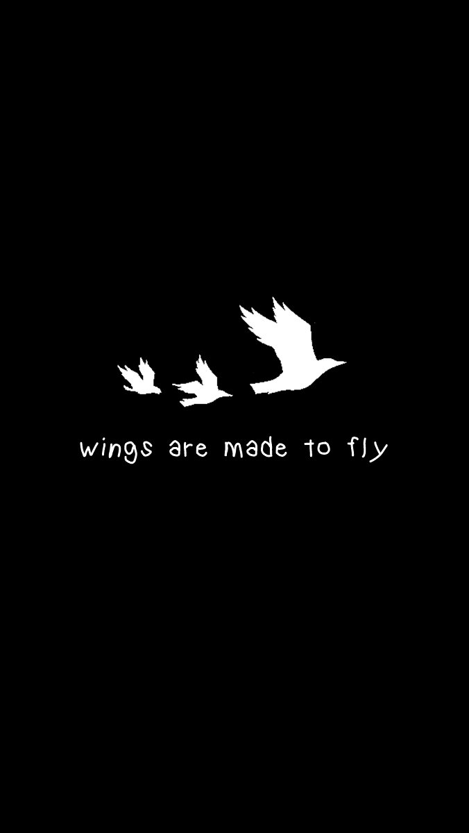 676x1200 BTS Black Wallpaper