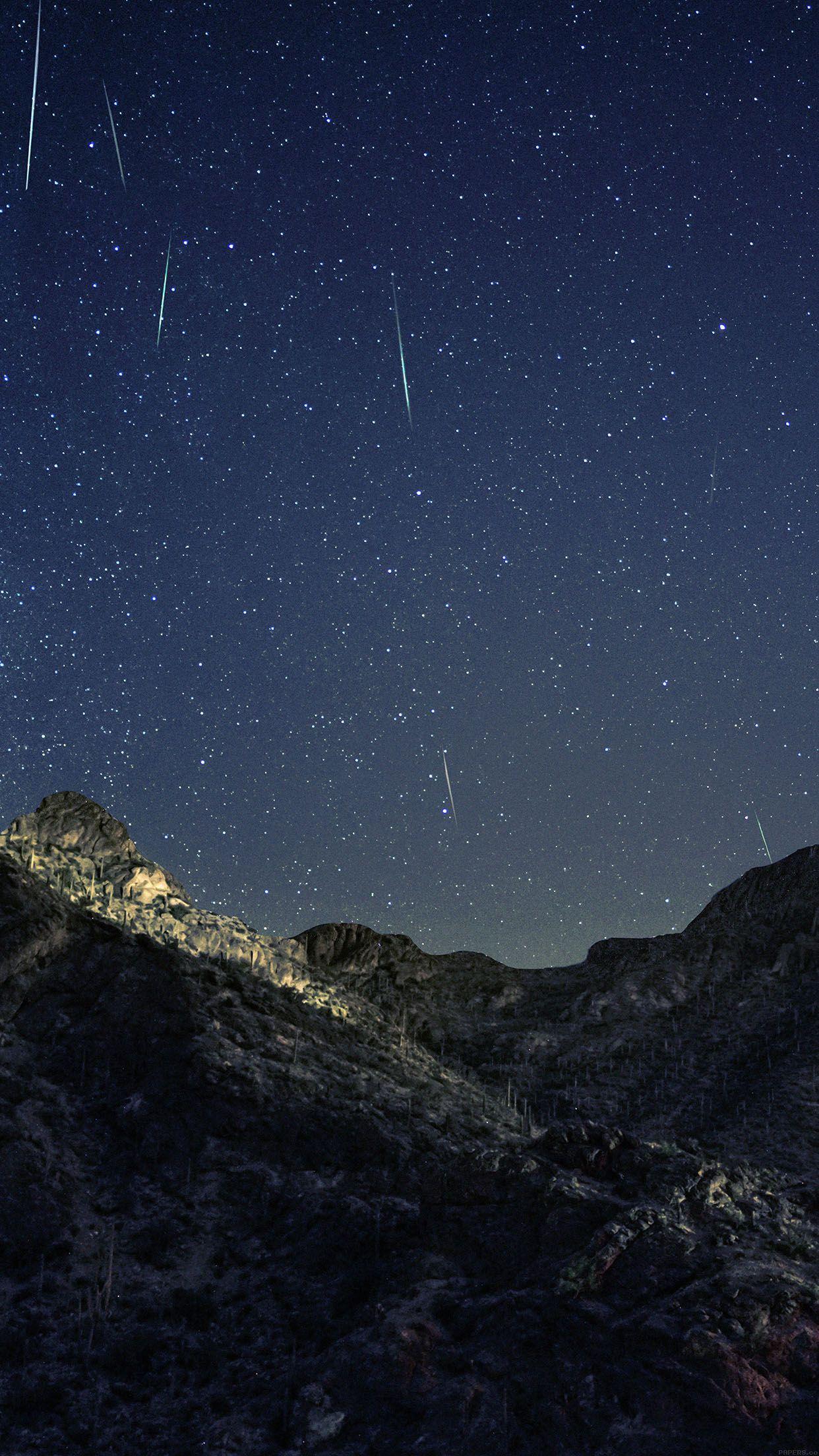 1242x2208 Wallpaper Bright Mountain Space Star Dark Android wallpaper