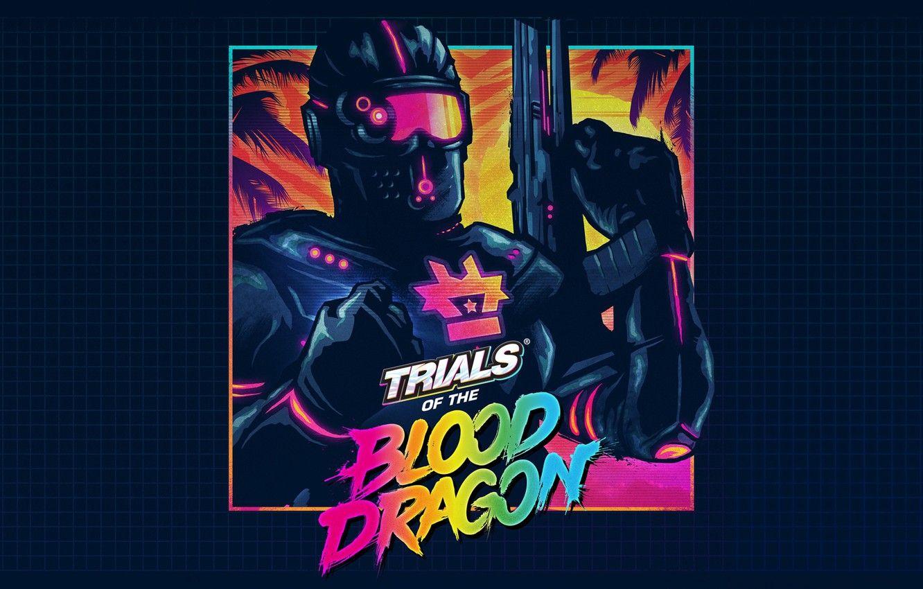 1332x850 Wallpaper Music, Neon, Game, Blood Dragon, Trials, Synth, Retrowave, Synthwave, New Retro Wave, Futuresynth, Sintav, Retrouve, Outrun, Trials of the Blood Dragon image for desktop, section минимализм