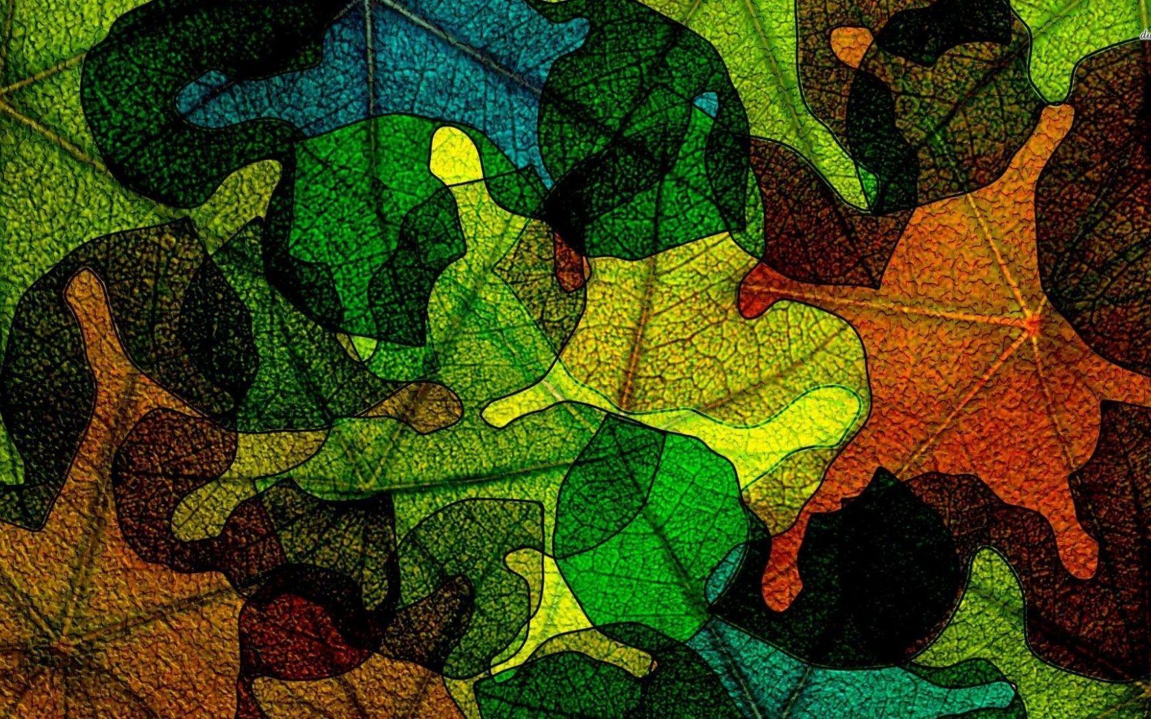 1680x1050 Free download Leaves contours wallpaper Abstract wallpaper 29766