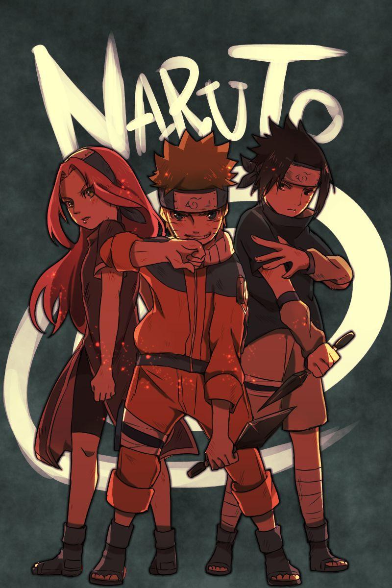 800x1200 Fanart, Naruto, Wallpaper, Haruno Sakura, Uzumaki Naruto