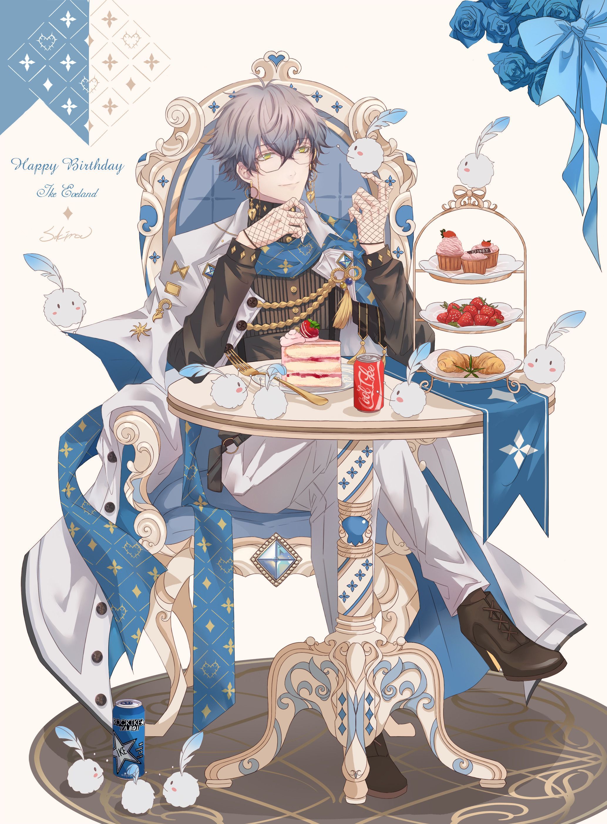 2067x2805 Wallpaper nijisanji ike eveland luxiem cakes dessert from virtual image and screensavers