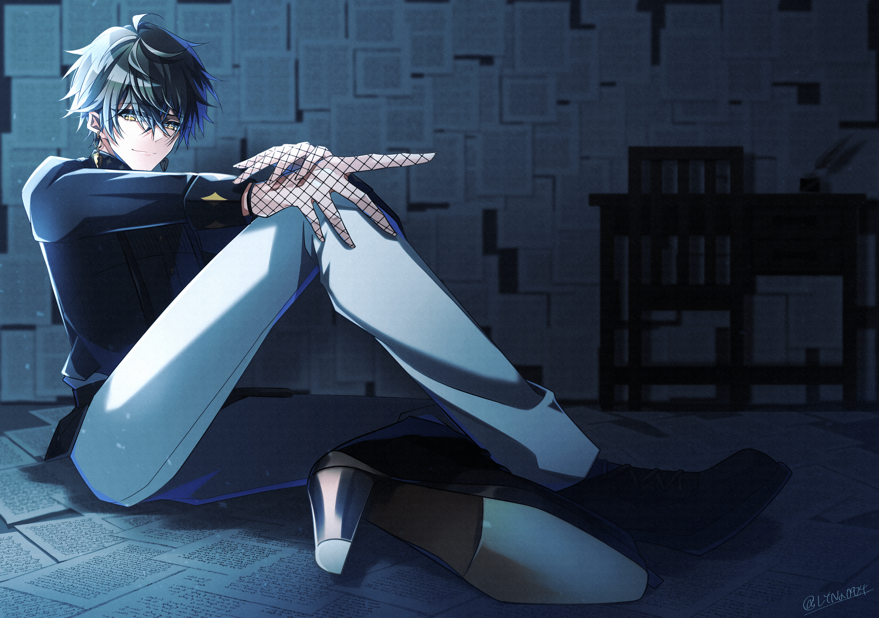 3567x2508 Download Luxiem Ike Eveland Anime Virtual Youtuber HD Wallpaper